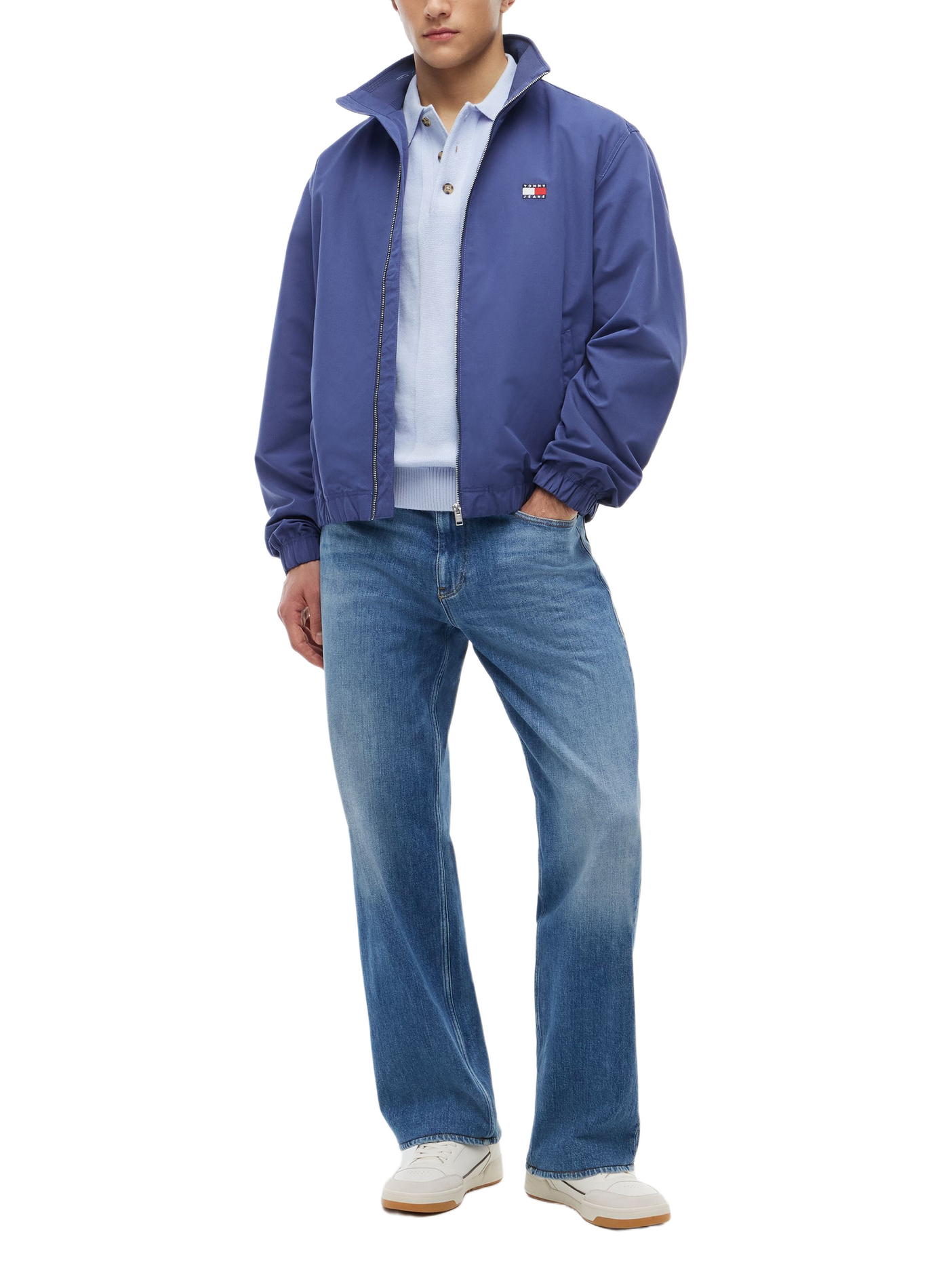 Straight jacket with high collar | Blue TOMMY HILFIGER Men