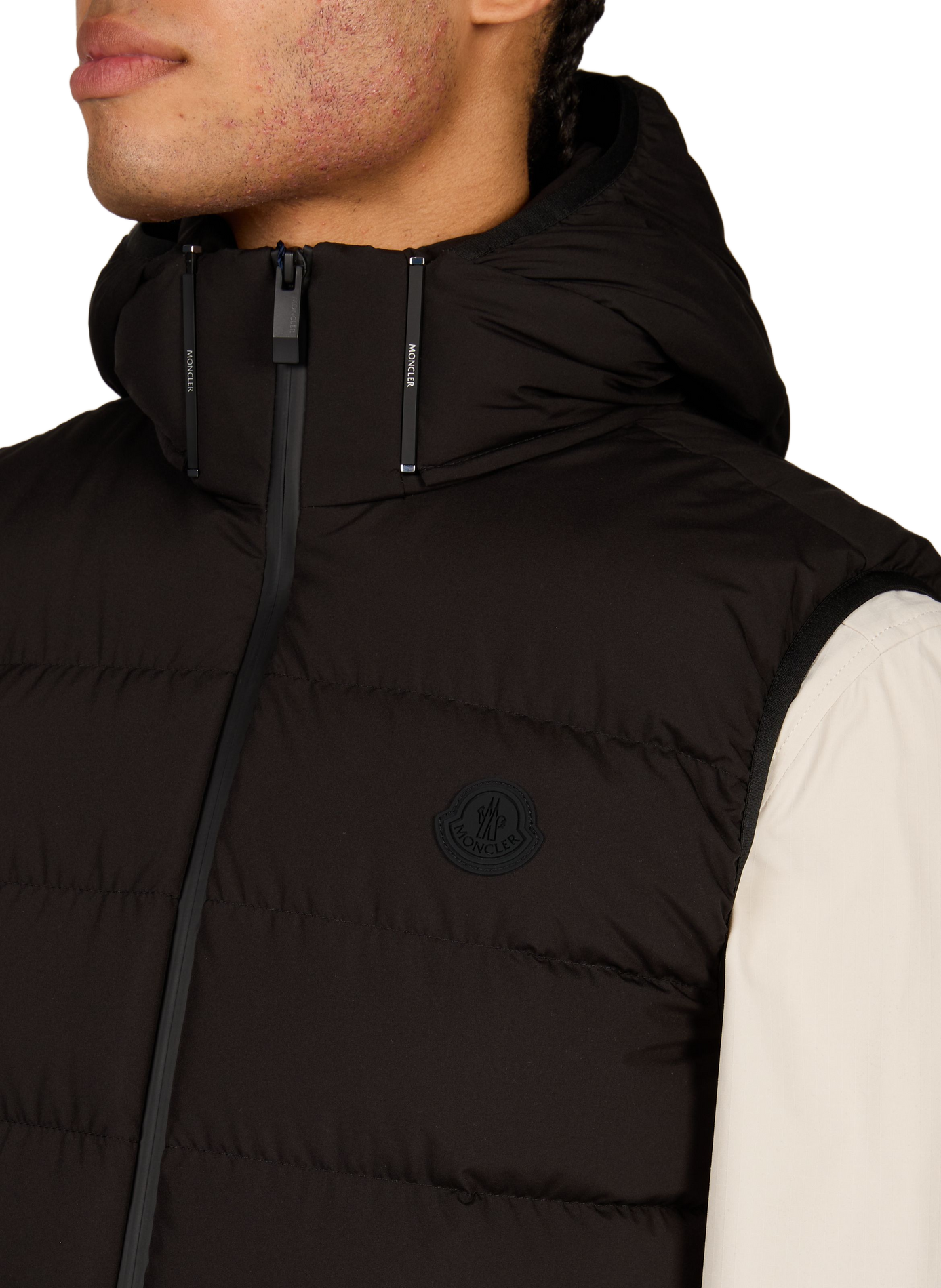 Arinella hooded sleeveless vest MONCLER Black