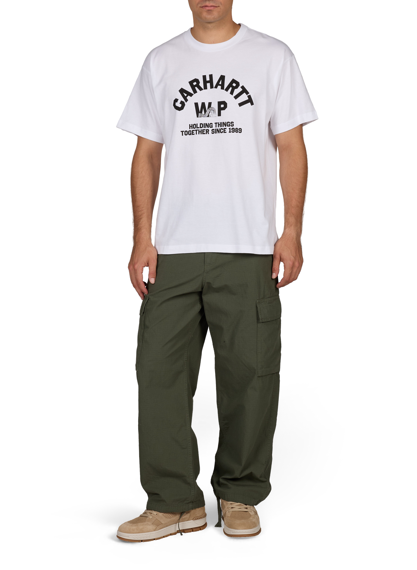 Pantalon cargo Kade en coton CARHARTT WIP Vert