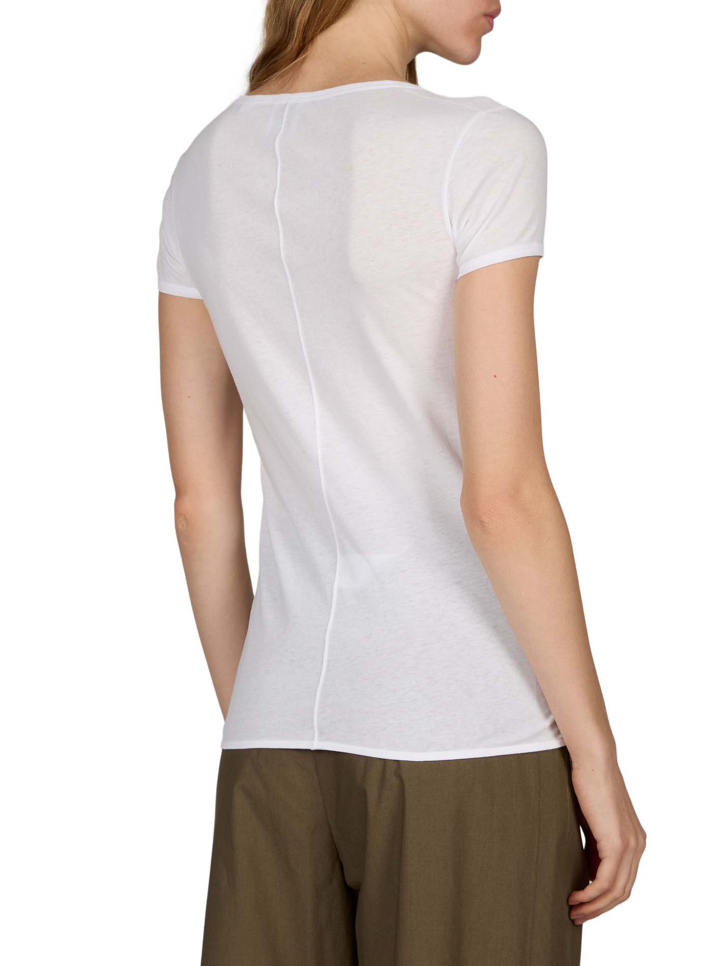 T-shirt cintré Reid en coton CALVIN KLEIN COLLECTION Blanc