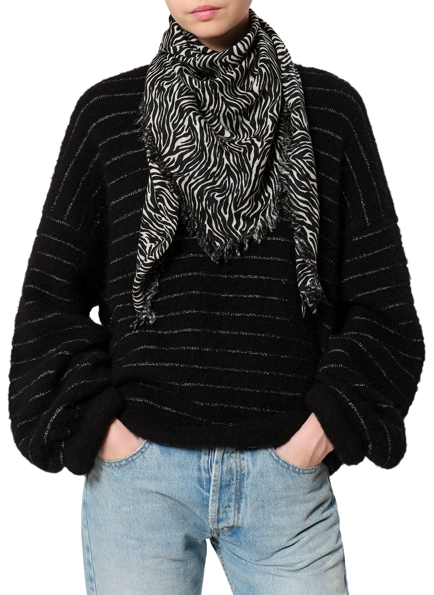 Echarpe Alecia en laine et cachemire ISABEL MARANT Multicolore