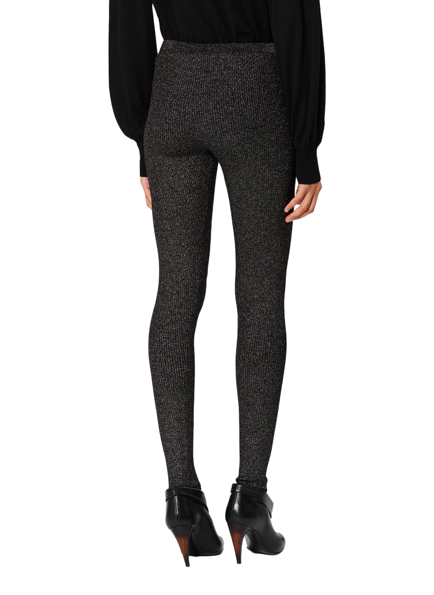 Legging Maritza en maille fine brillante ISABEL MARANT Noir