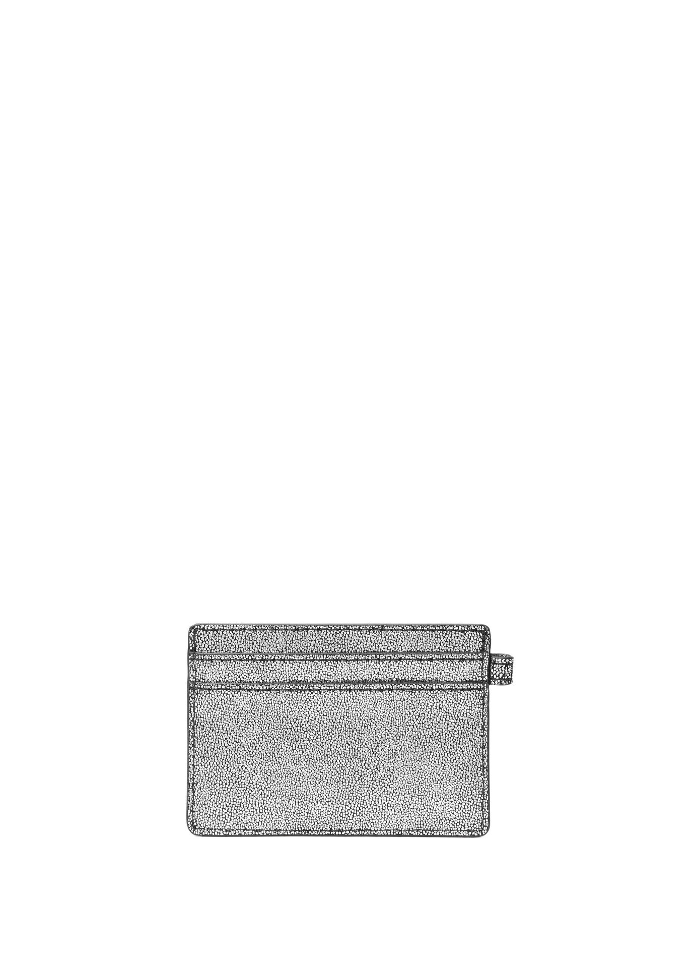 Jet Set metallic leather card holder MICHAEL KORS Silver