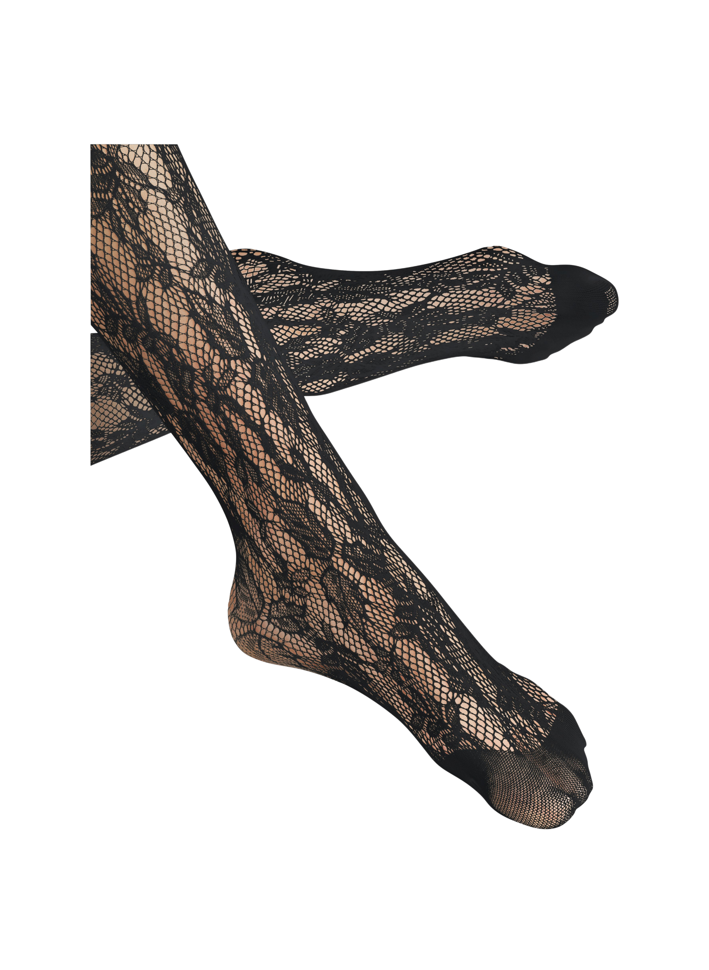 Collants Holly en dentelle FALKE Nero