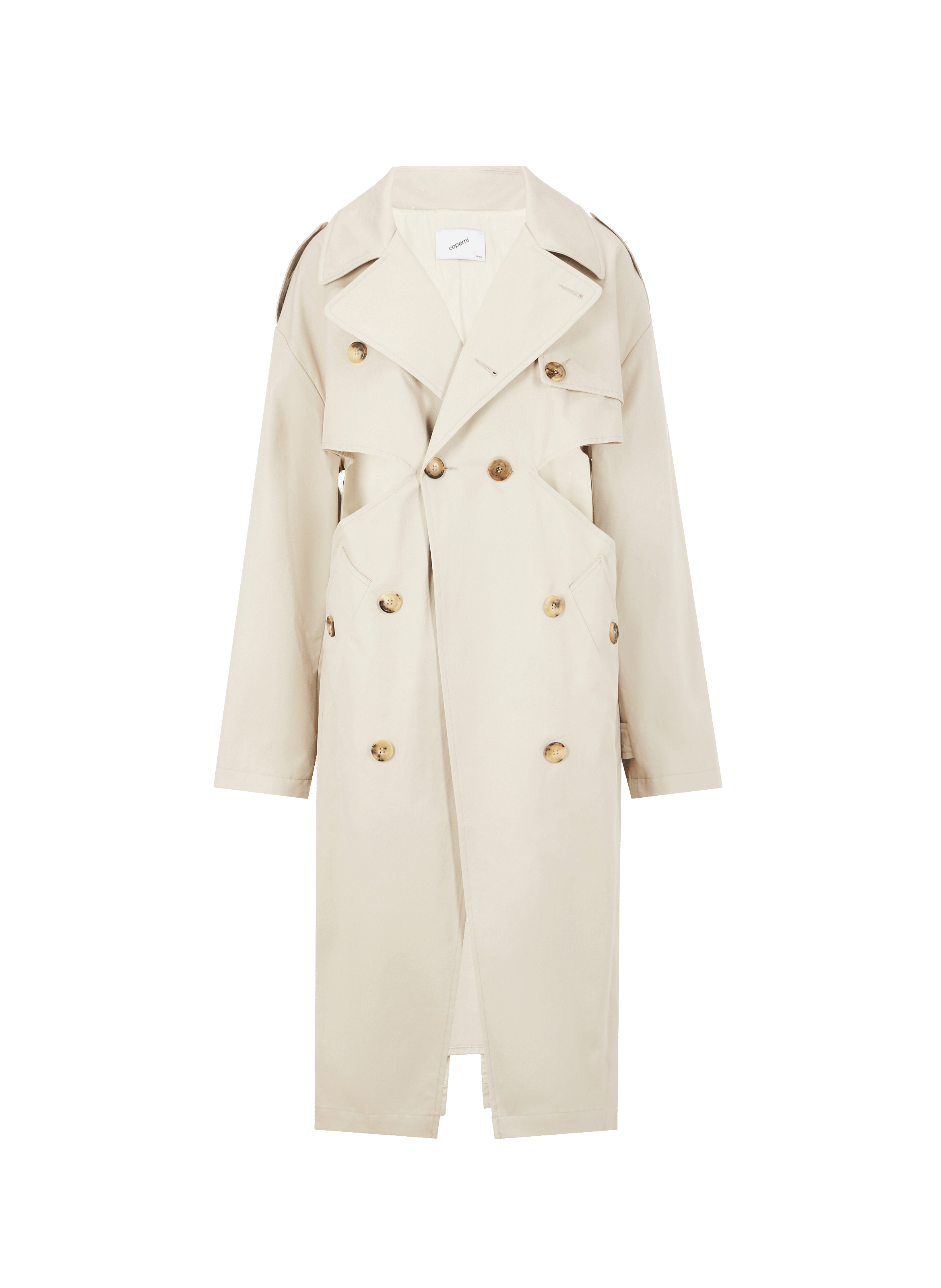 Cut-out cotton trench coat COPERNI Beige