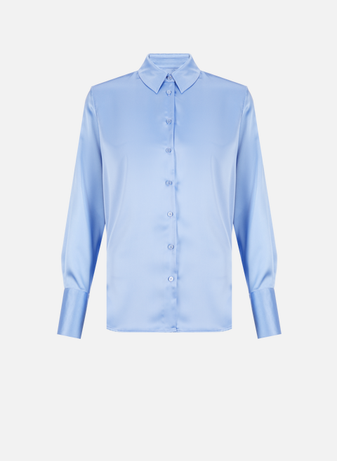 Blue satin shirt SEASON 1865 