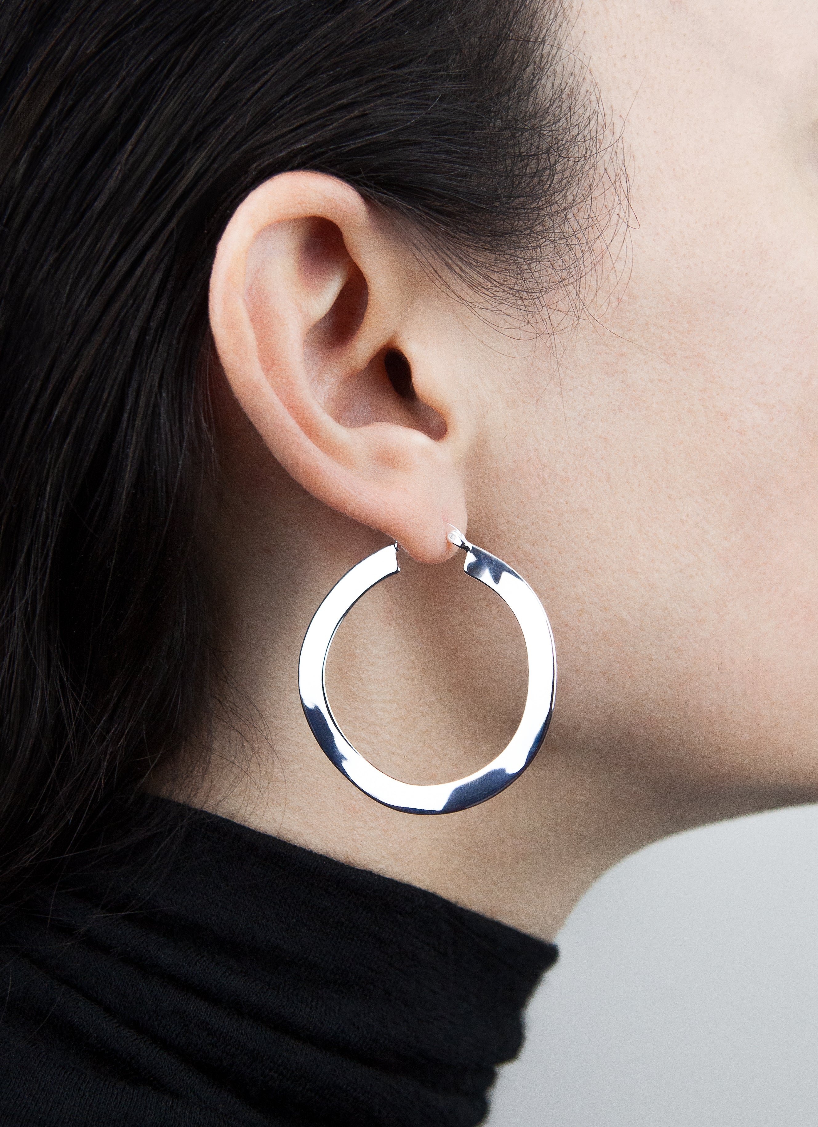 Créoles lagoon onde argent 925 ANNA SOTTILOTTA Argent