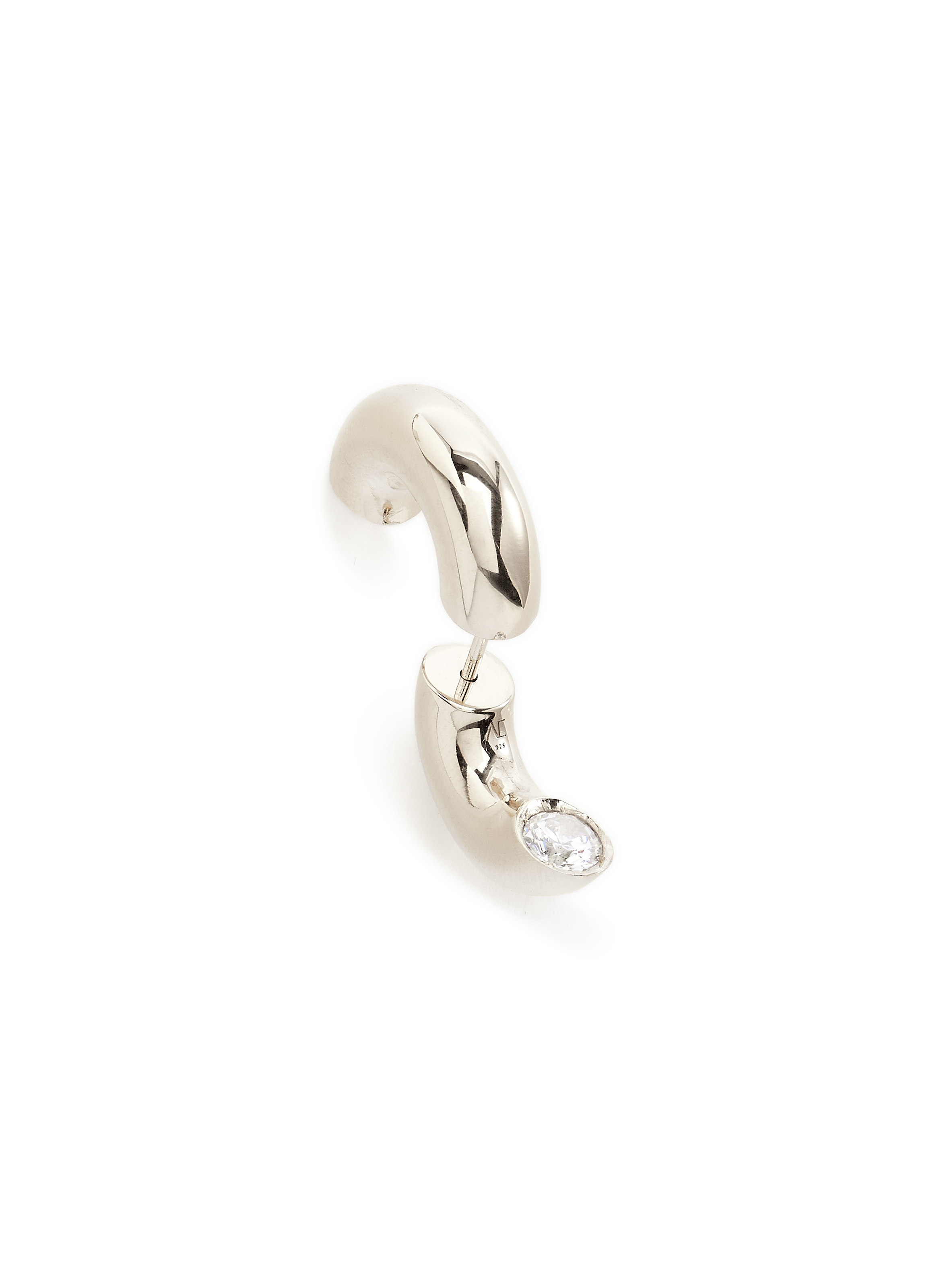 Clear Blown Peekaboo Earring ALAN CROCETTI Silver