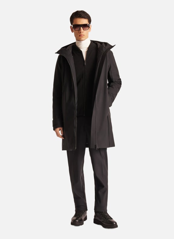 Manteau clotaire col montant coupe regular Noir by FUSALP FUSALP Manteau clotaire col montant coupe regular Noir