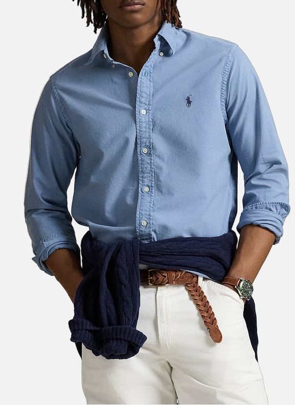 Chemise en coton Bleu by POLO RALPH LAUREN POLO RALPH LAUREN Chemise en coton Bleu