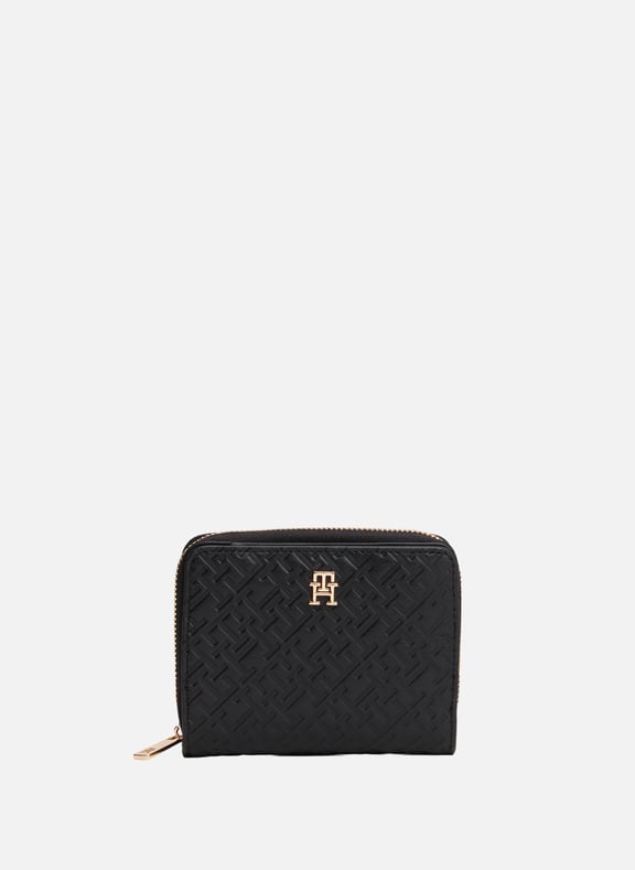 Flap wallet with TH monogram Black by TOMMY HILFIGER TOMMY HILFIGER Flap wallet with TH monogram Black