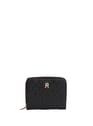 Portefeuille à rabat et monogramme TH | Noir by TOMMY HILFIGER TOMMY HILFIGER Portefeuille à rabat et monogramme TH | Noir