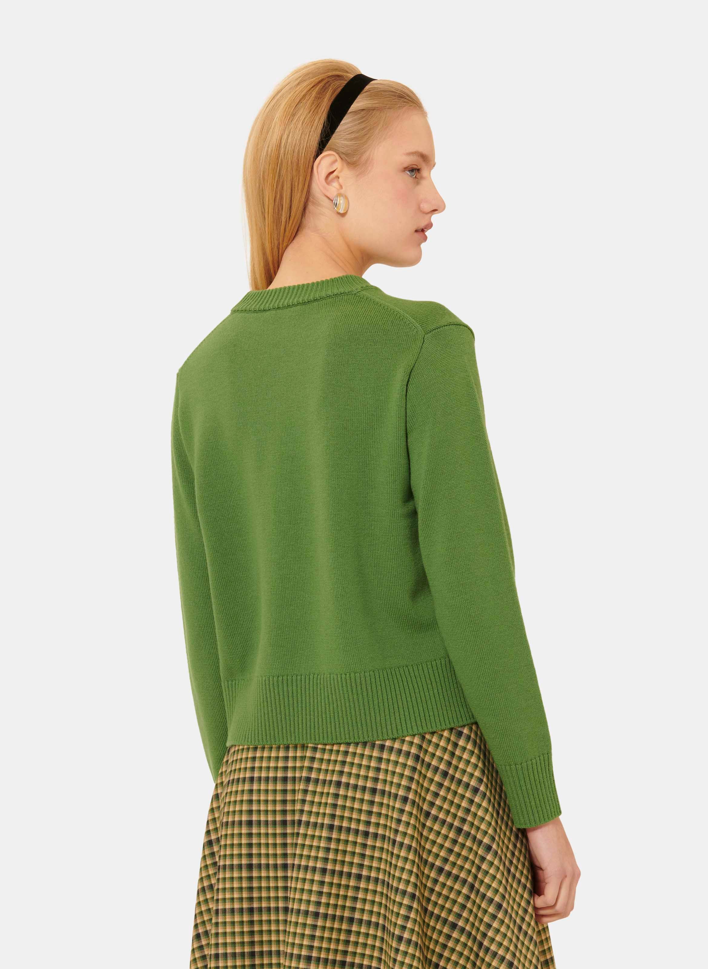 Pull preppy TARA JARMON Vert