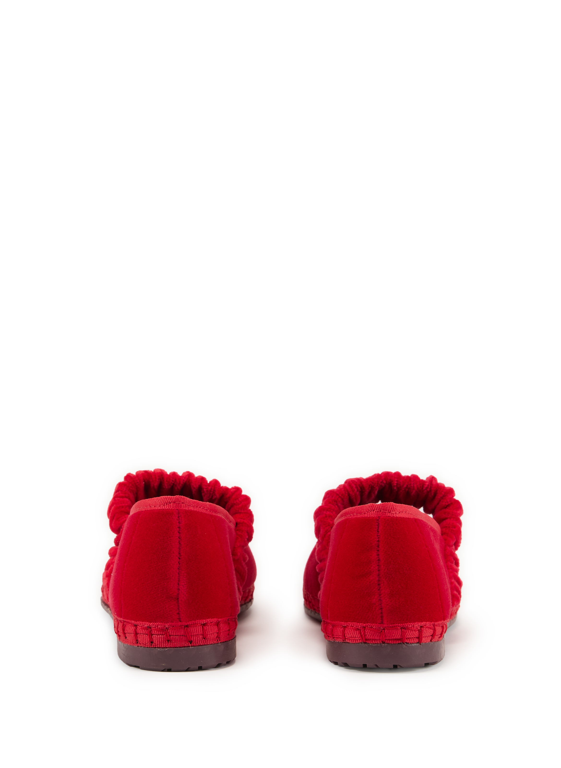 Ballerines en coton mélangé FLABELUS Rouge