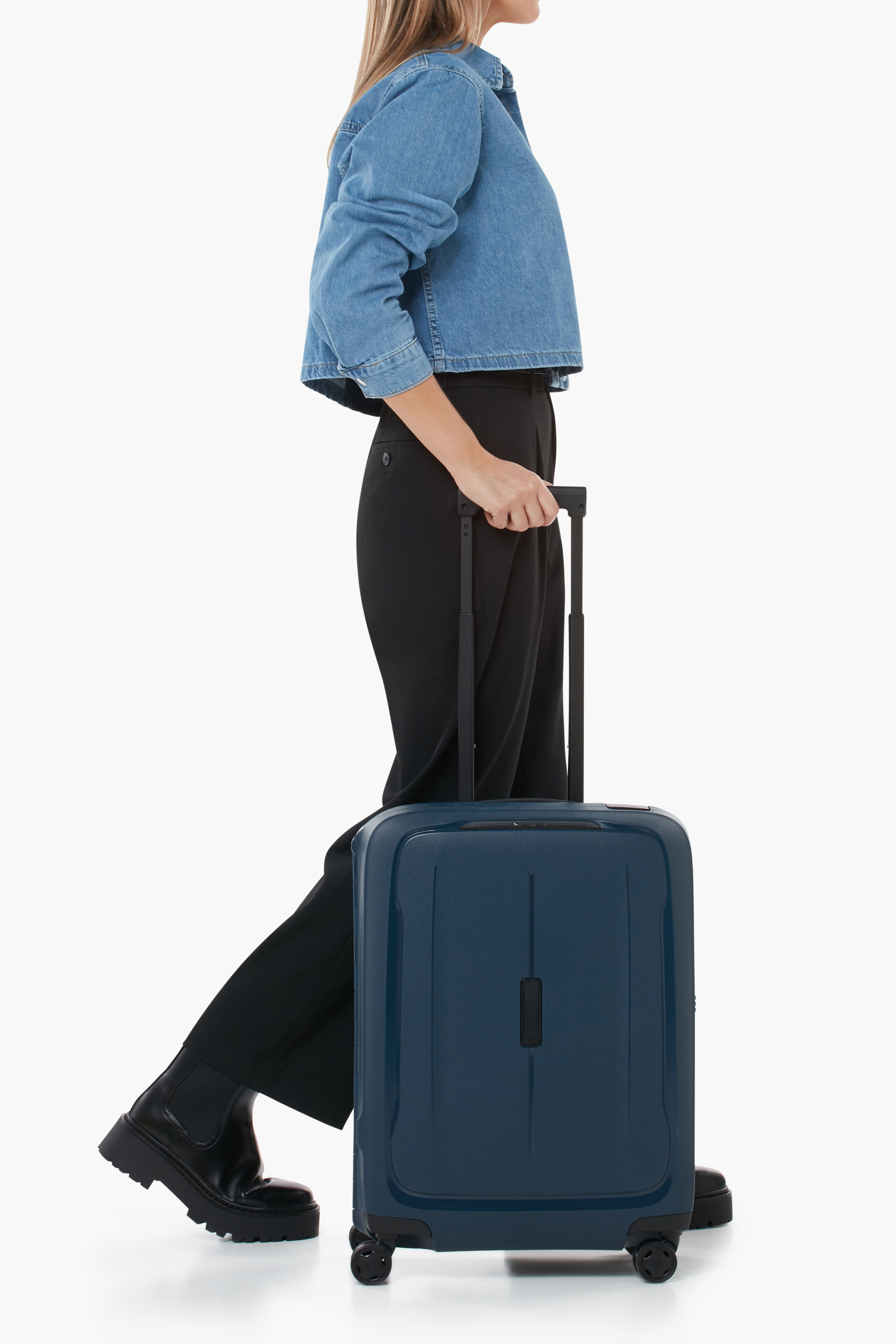 Essens valise 4 roues taille s SAMSONITE Bleu