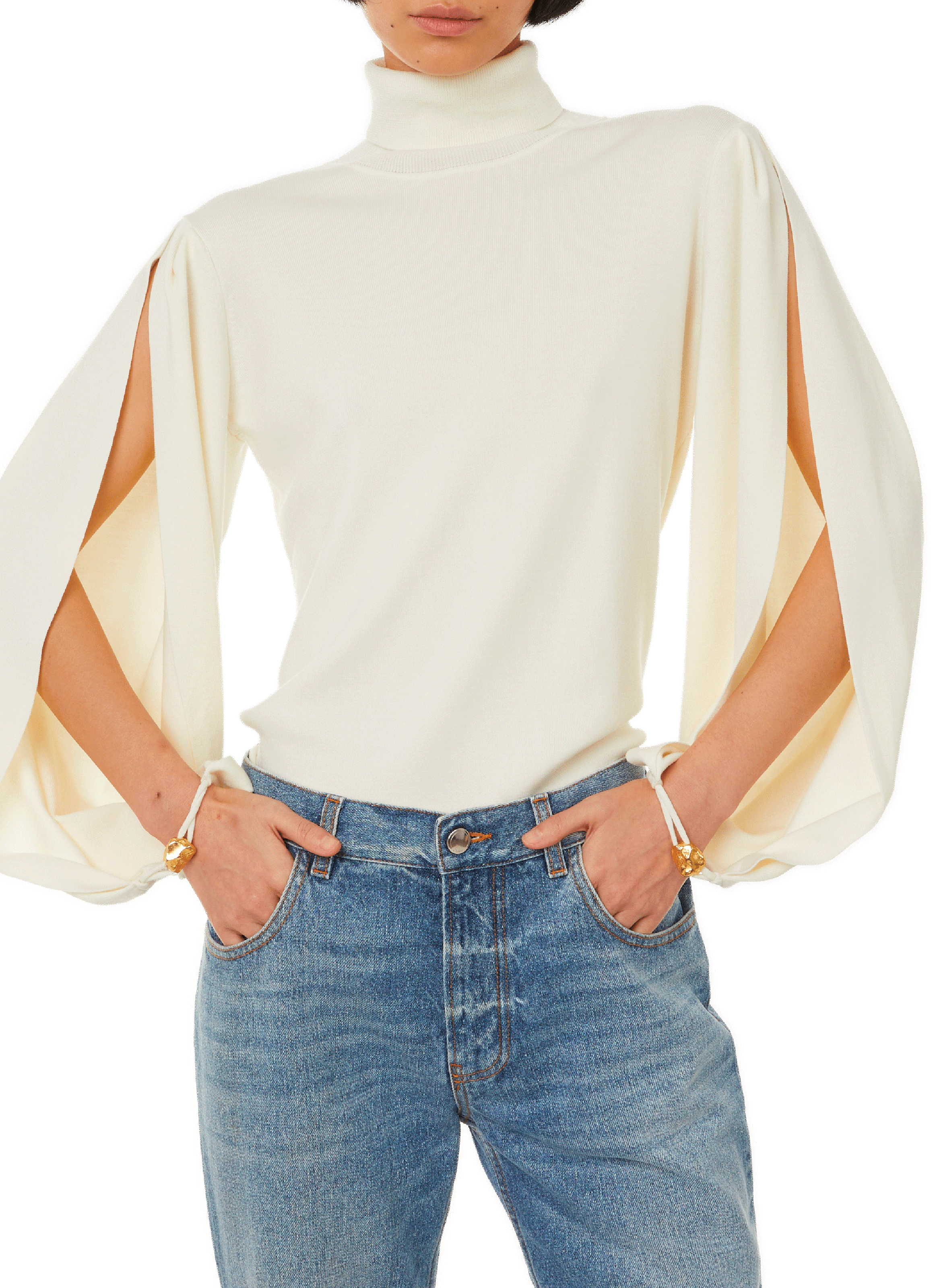 CHLOÉ Pull en laine Beige
