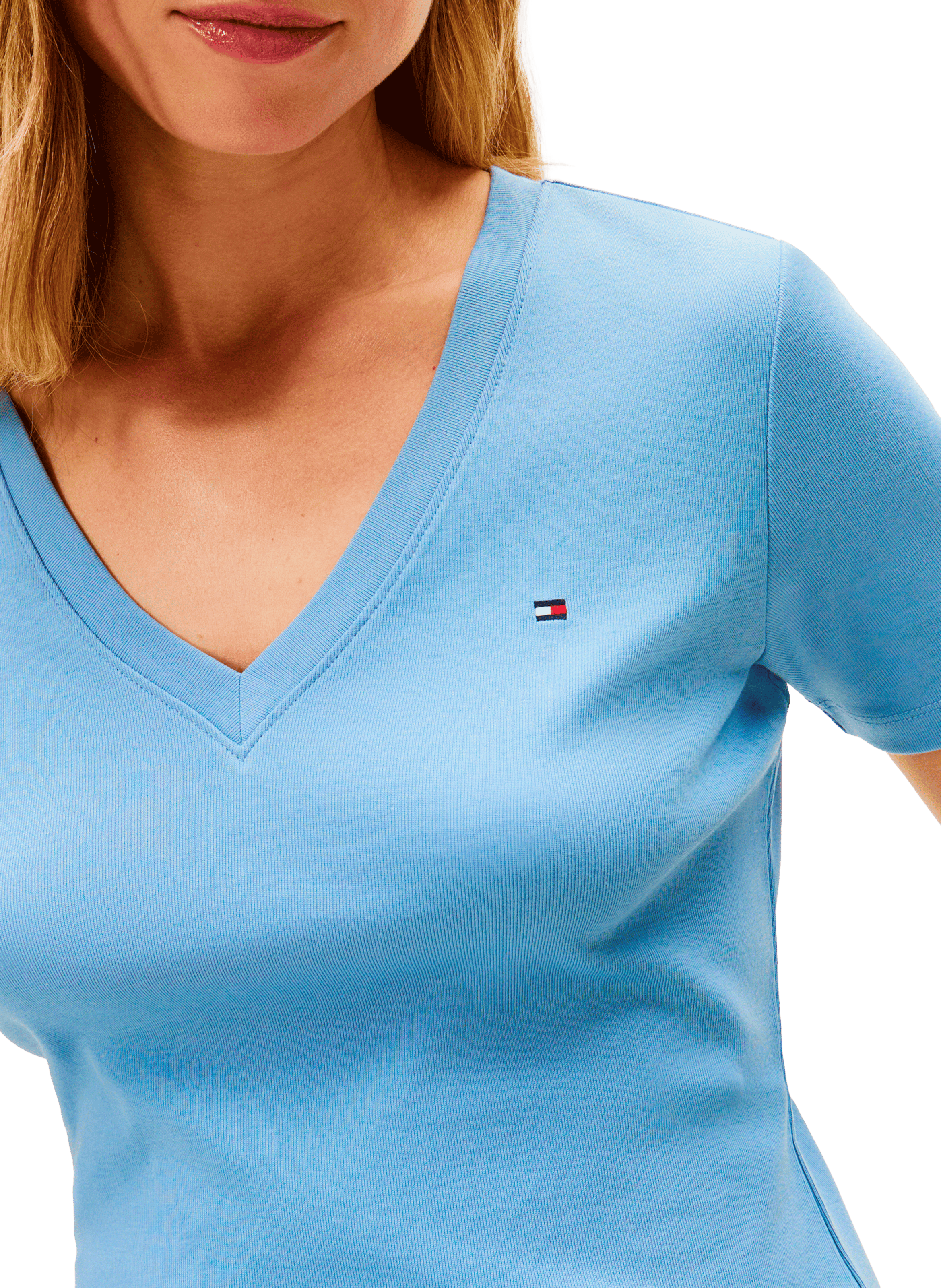 T-shirt en coton TOMMY HILFIGER Bleu