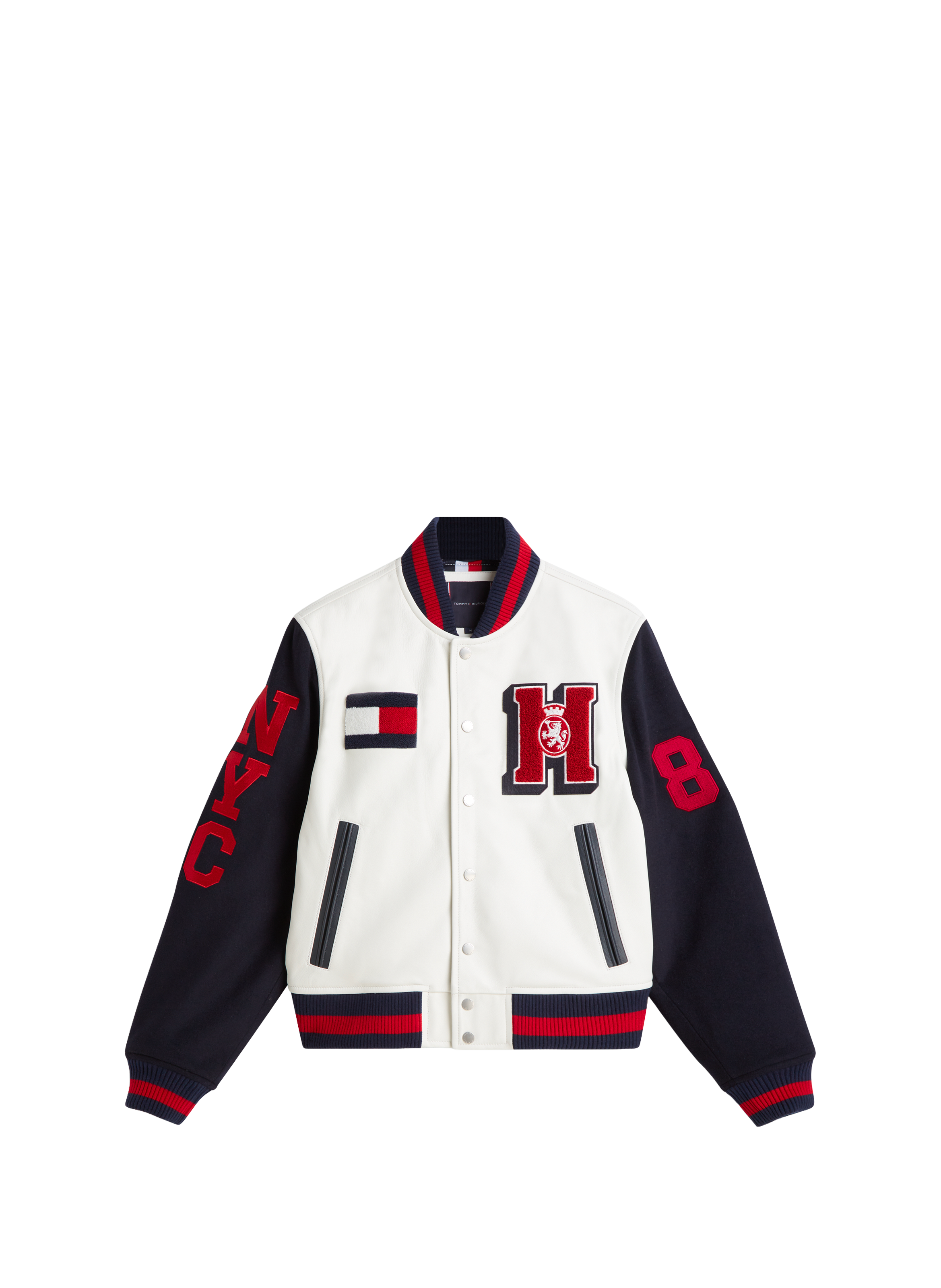 Teddy cut jacket with logo TOMMY HILFIGER Beige