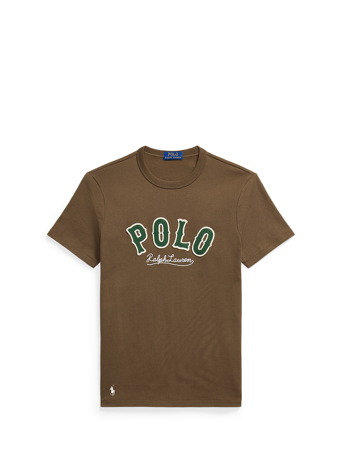 T-shirt manches courtes à logo en coton POLO RALPH LAUREN Marron