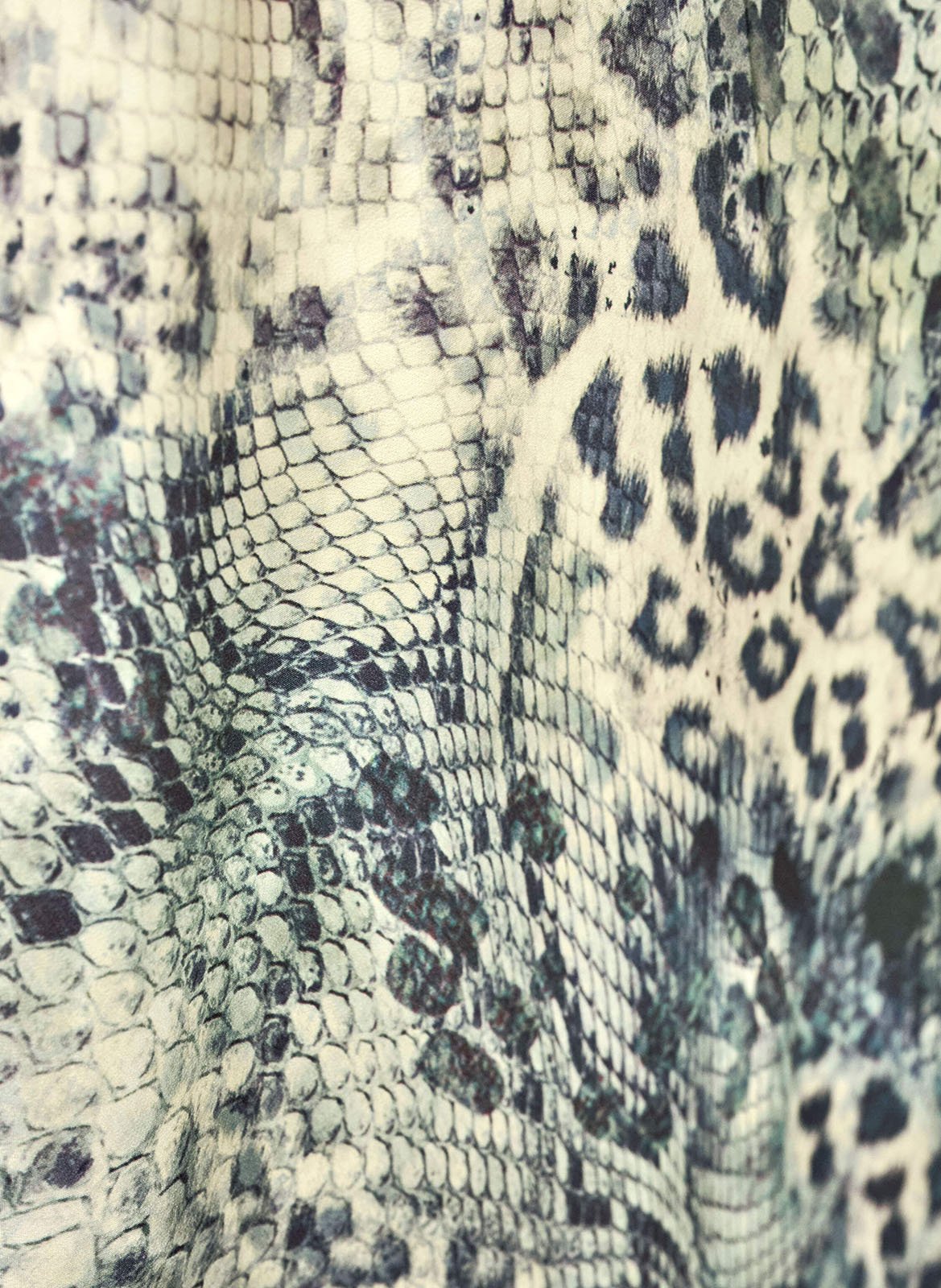 Robe longue col v imprimée catelina BA&SH Bleu