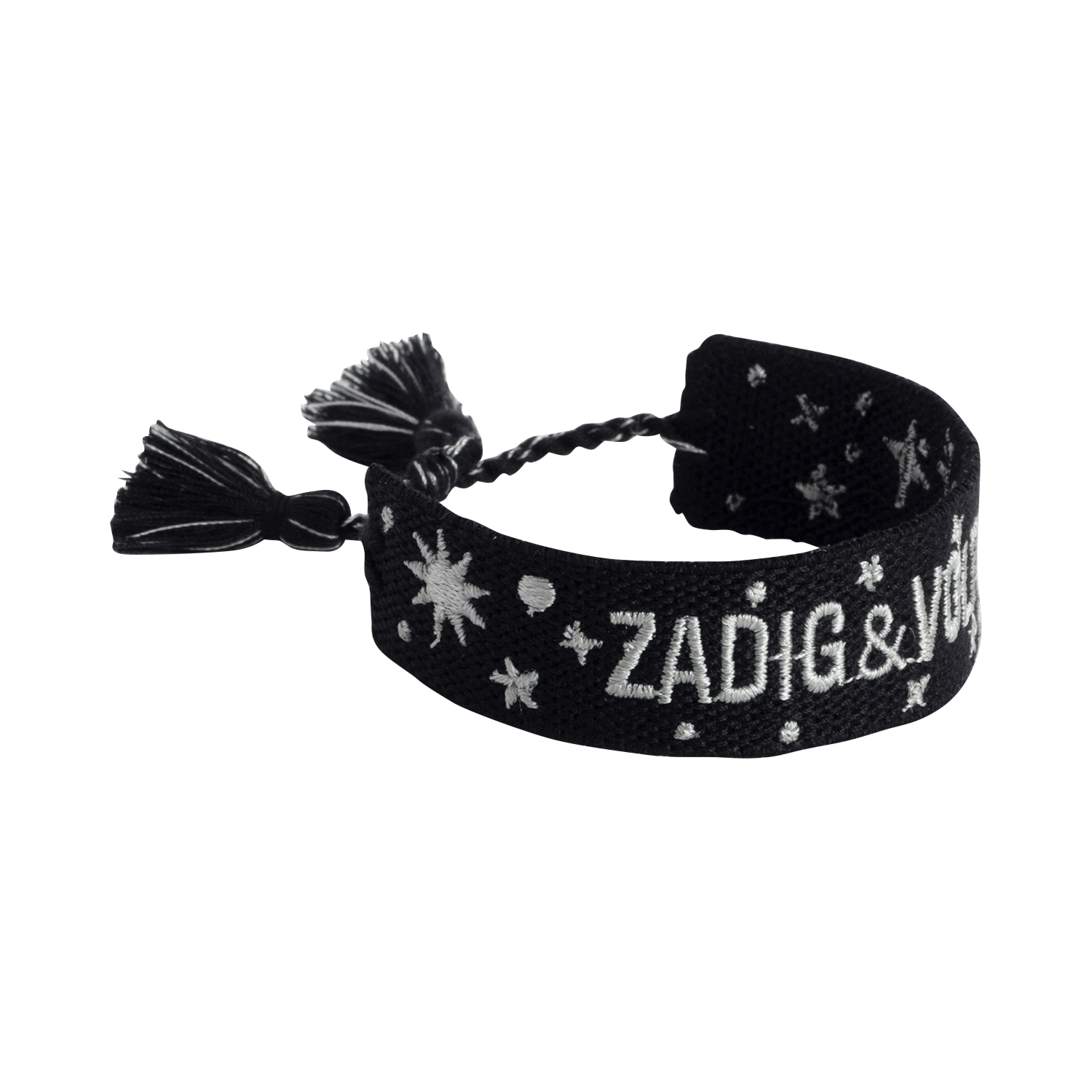Bracelet tissé zadig woven ZADIG&VOLTAIRE Noir