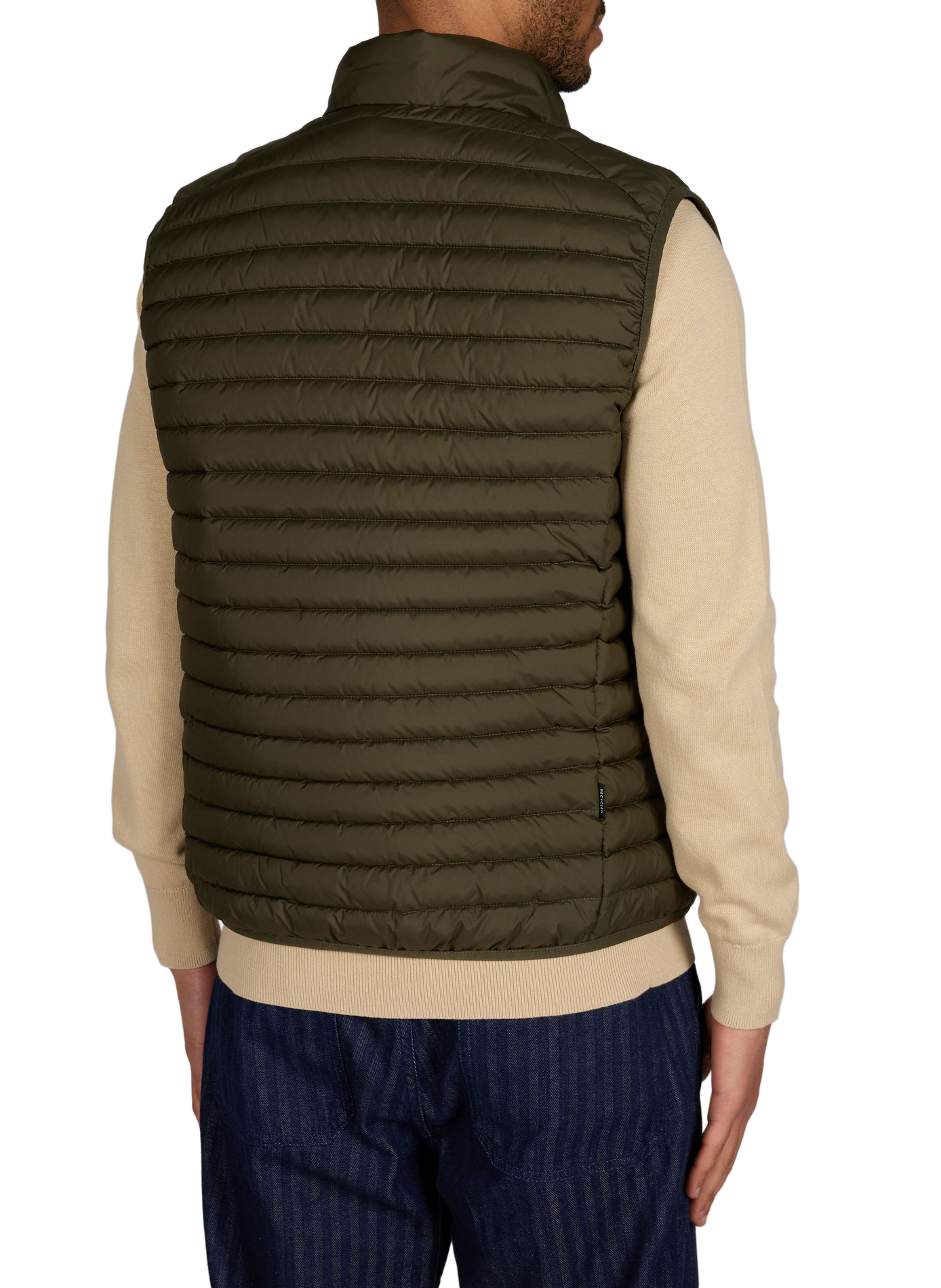 Doudoune droite sans manches matelassée SAVE THE DUCK Kaki