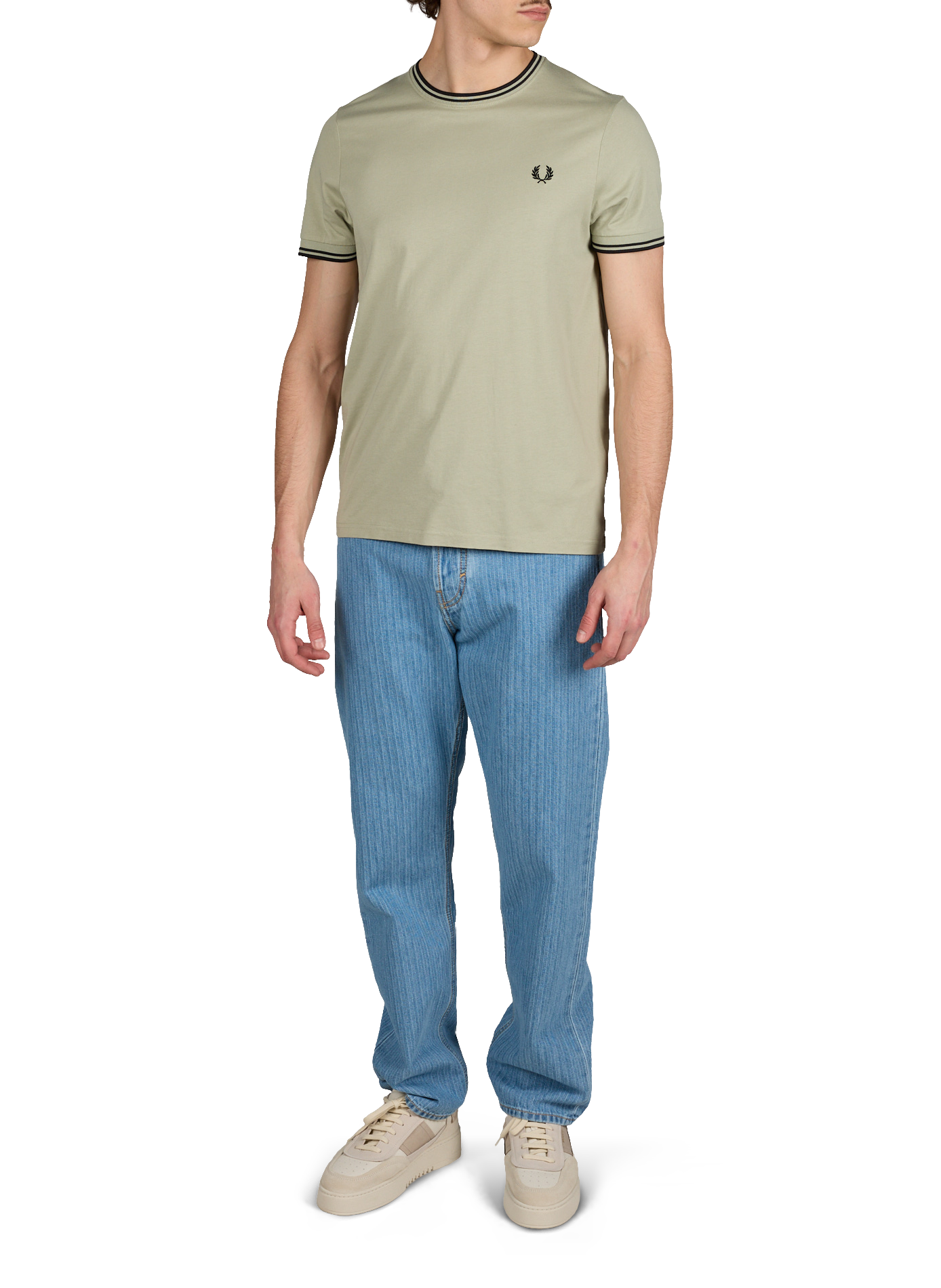 Jean droit en coton JACOB COHEN Bleu