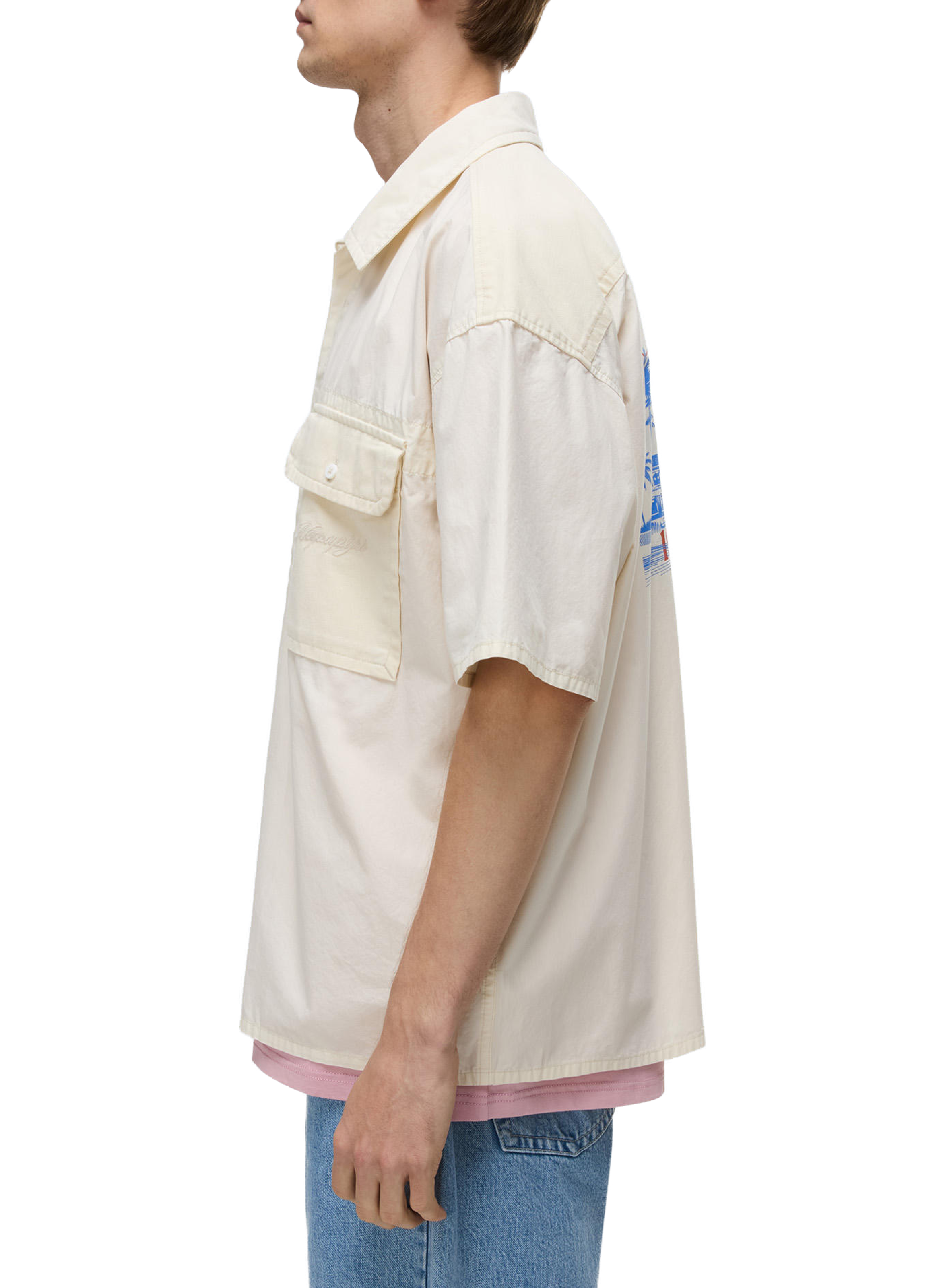 Chemise Oxide imprimée en coton NAPAPIJRI Blanc