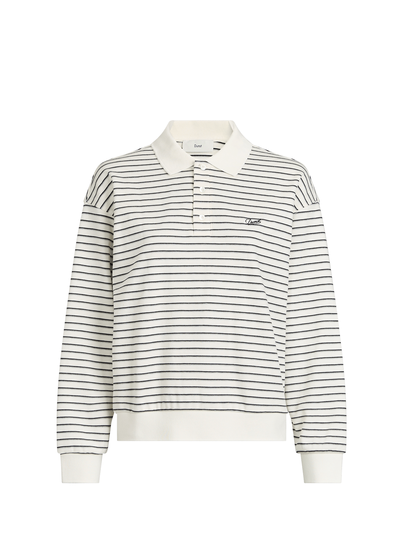 Polo manches longues droit à rayures DUNST Multicolore