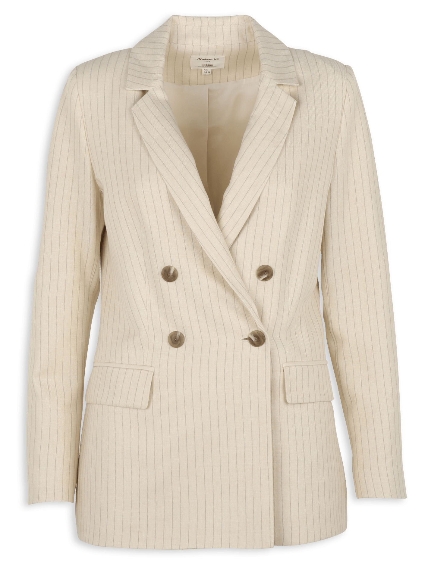 Veste de tailleur à rayures florine MAISON 123 Blanc