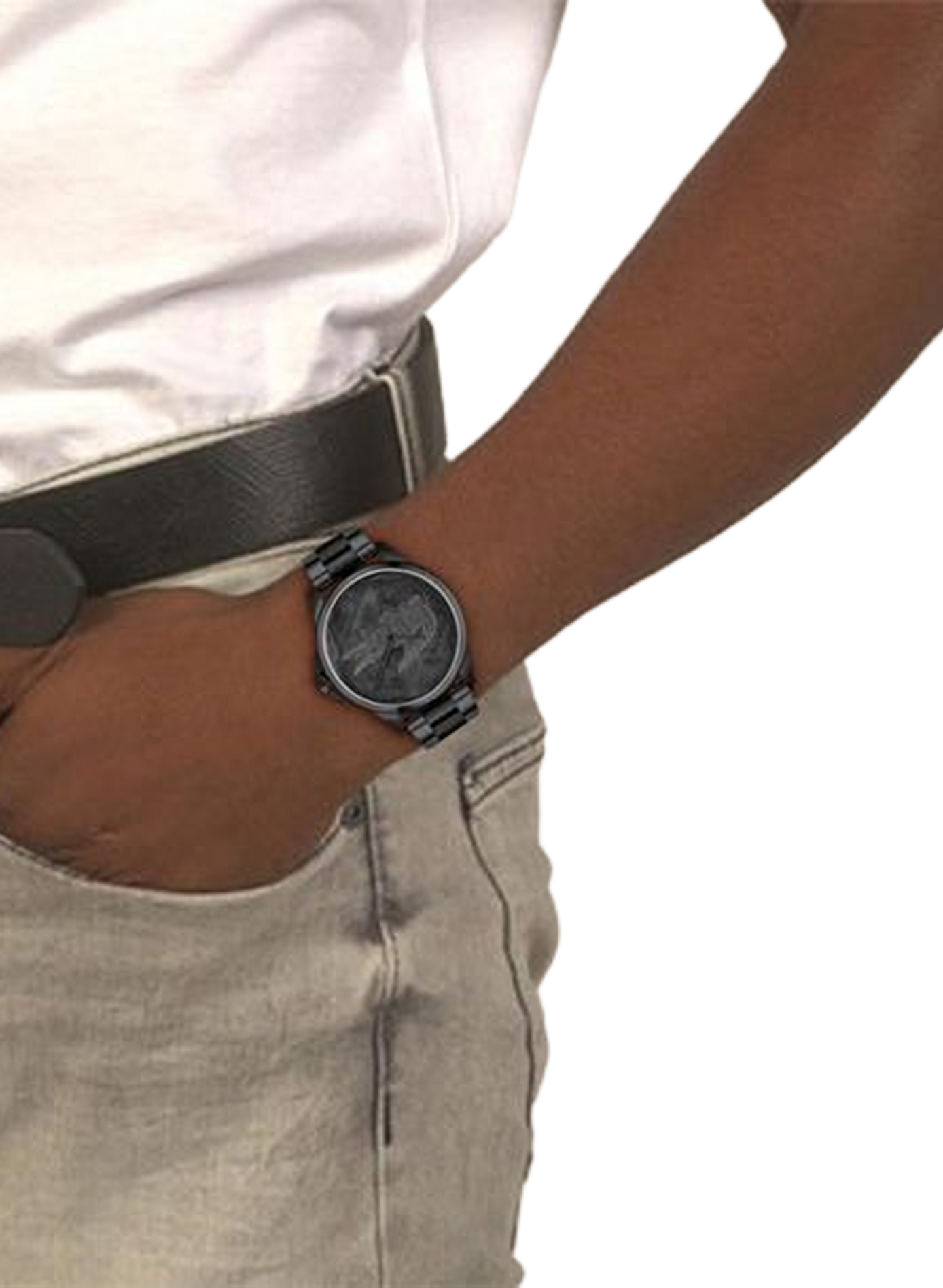 Montre quartz Le Croc en acier inoxydable LACOSTE MONTRES Noir