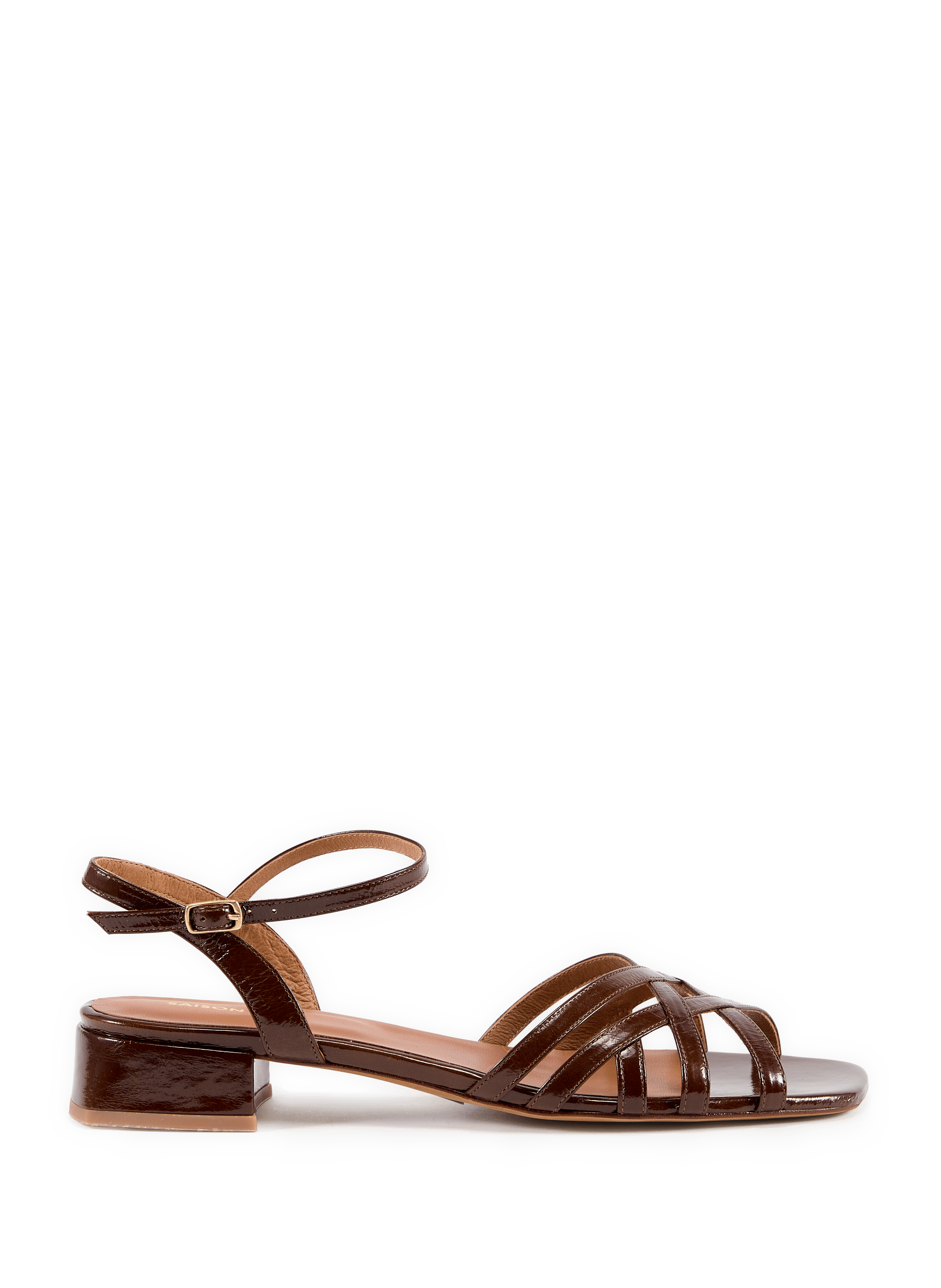 Multi-strap leather sandals  SAISON 1865 Brown