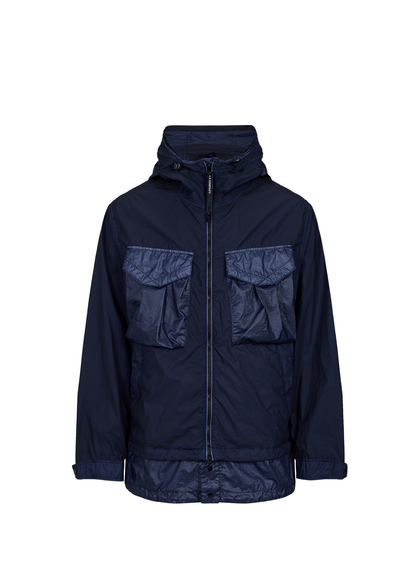 Bi-TM Mixed Goggle Hooded Jacket CP COMPANY Blue