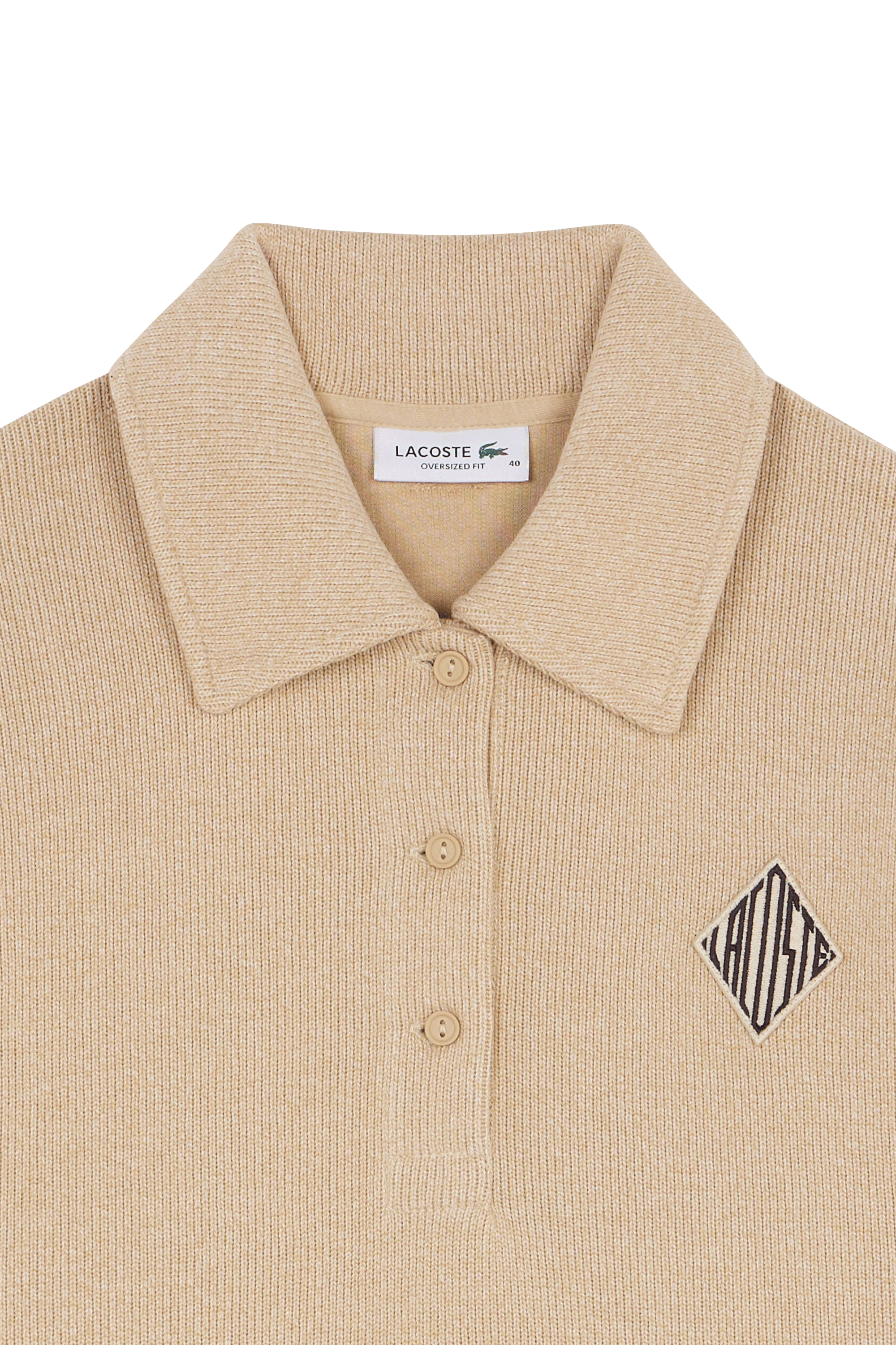 Polo sweatshirt LACOSTE Beige