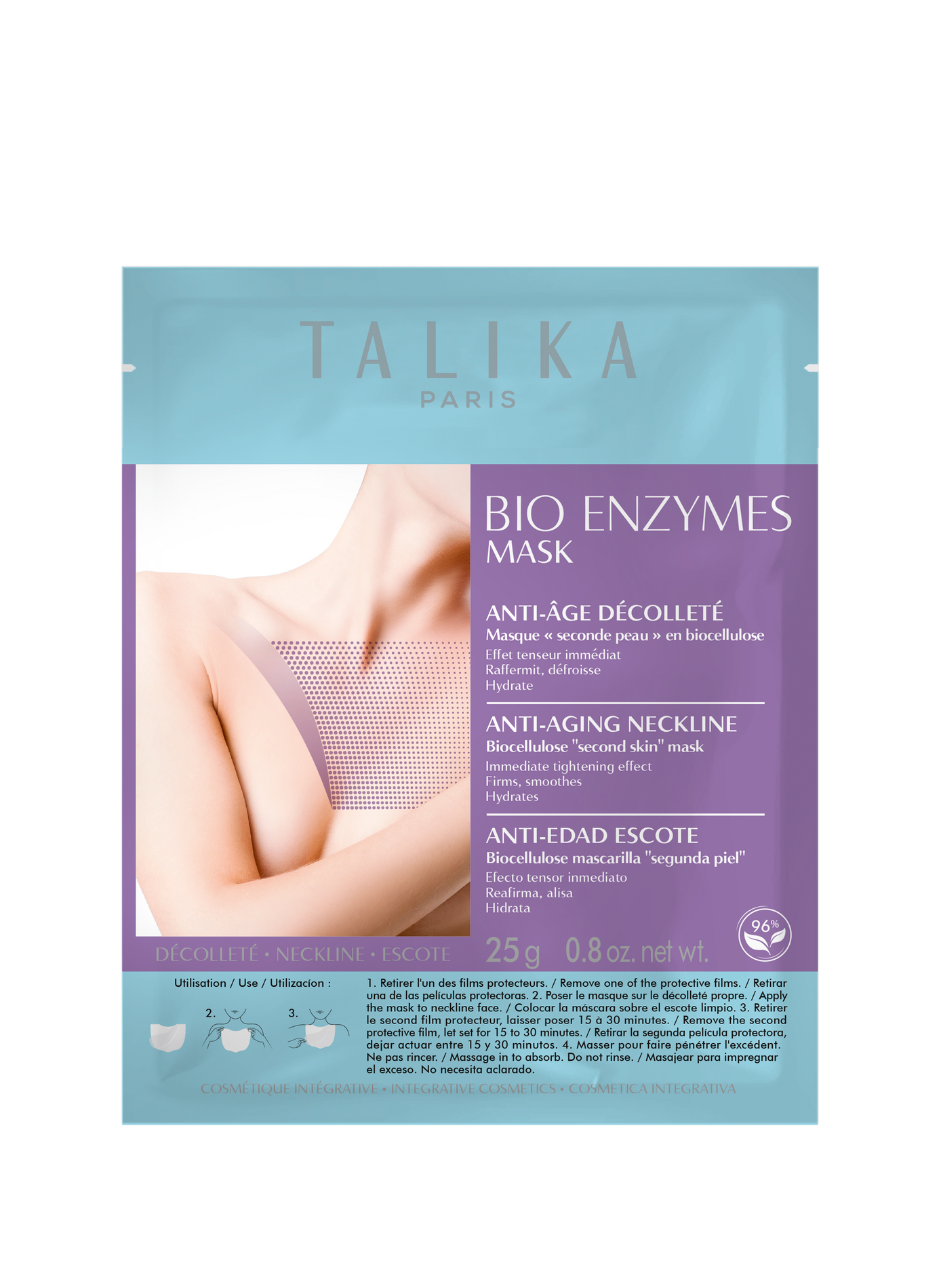 Coreen Bio Enzymes - Mask Décolleté en biocellulose TALIKA No color