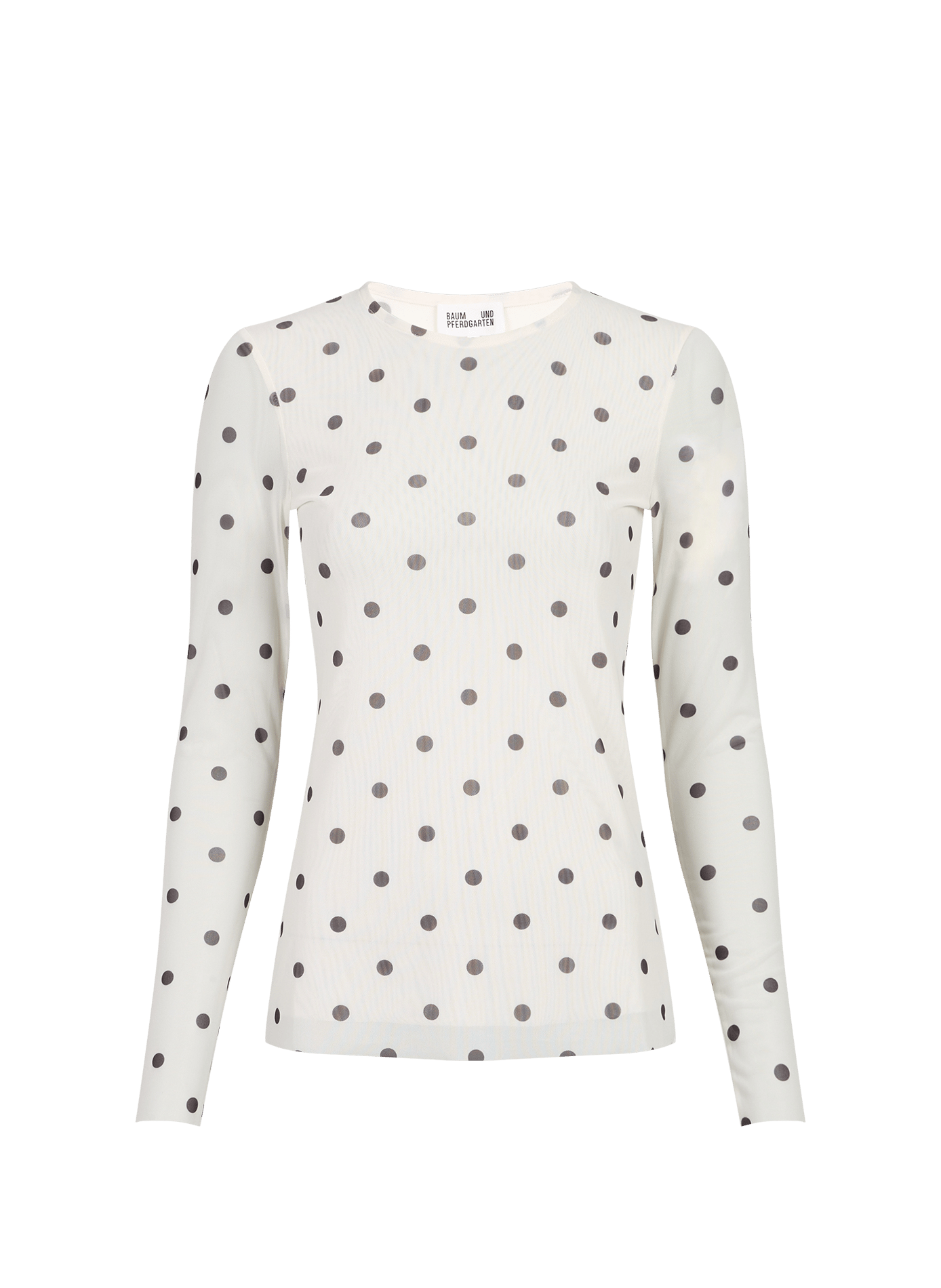Top à pois manches longues BAUM UND PFERDGARTEN Beige