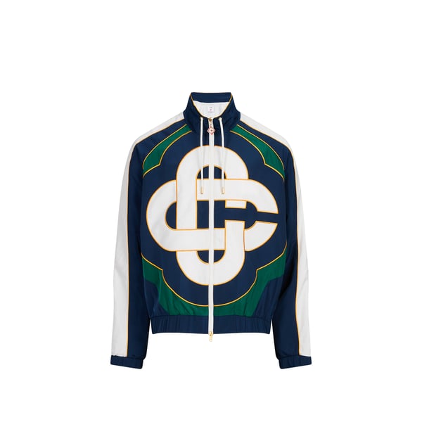Veste de survêtement colorblock brodée Veste de survêtement colorblock brodée