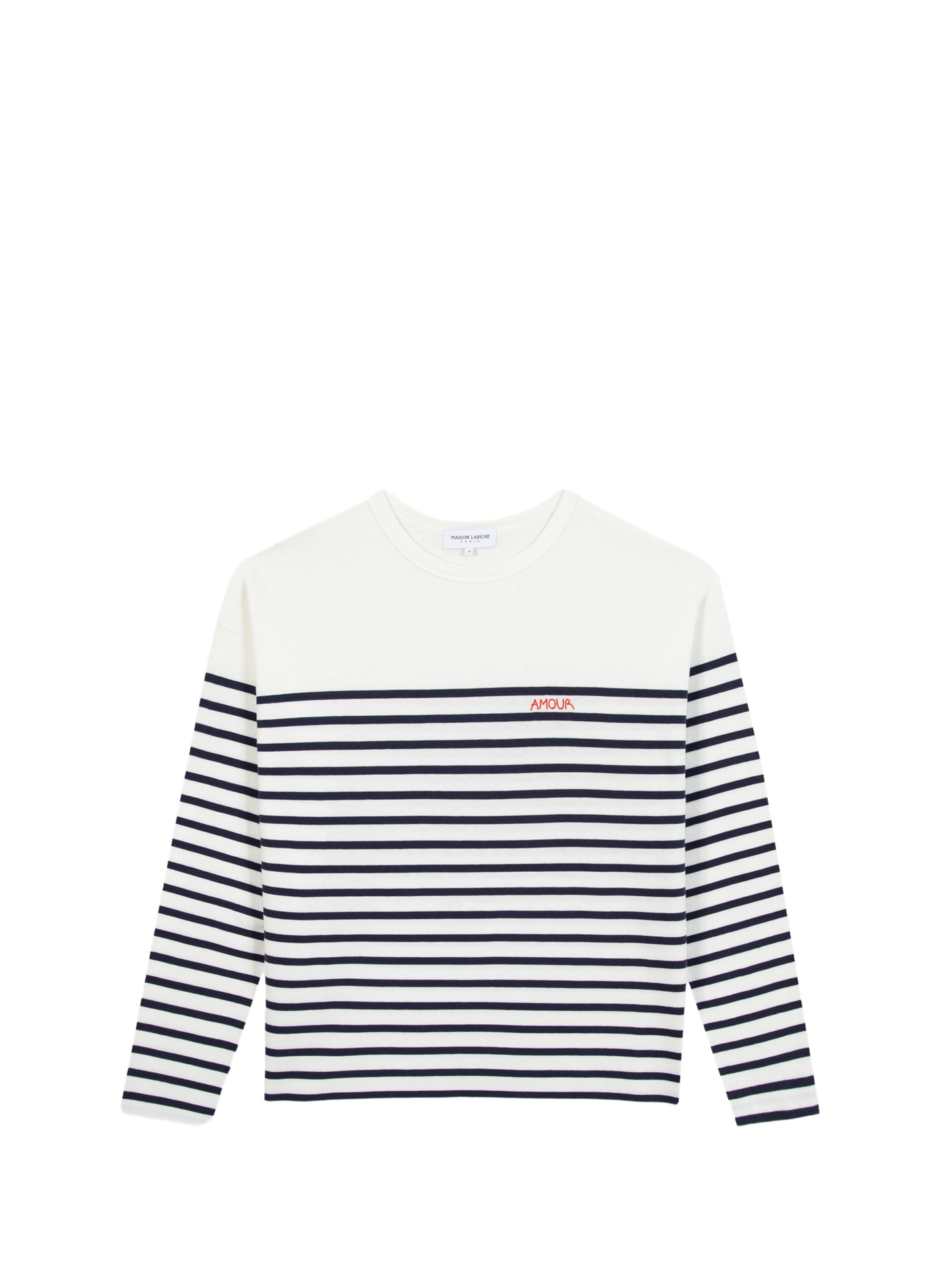 Striped straight t-shirt MAISON LABICHE White