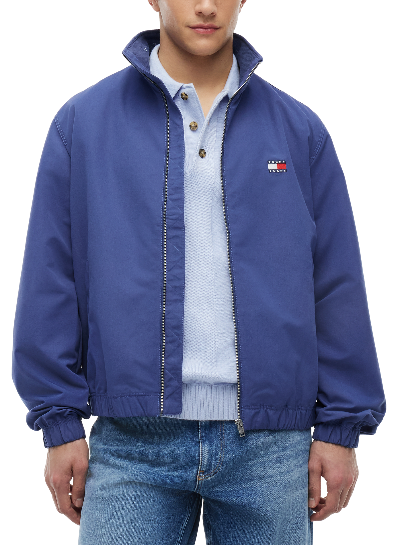 Straight jacket with high collar | Blue TOMMY HILFIGER Men