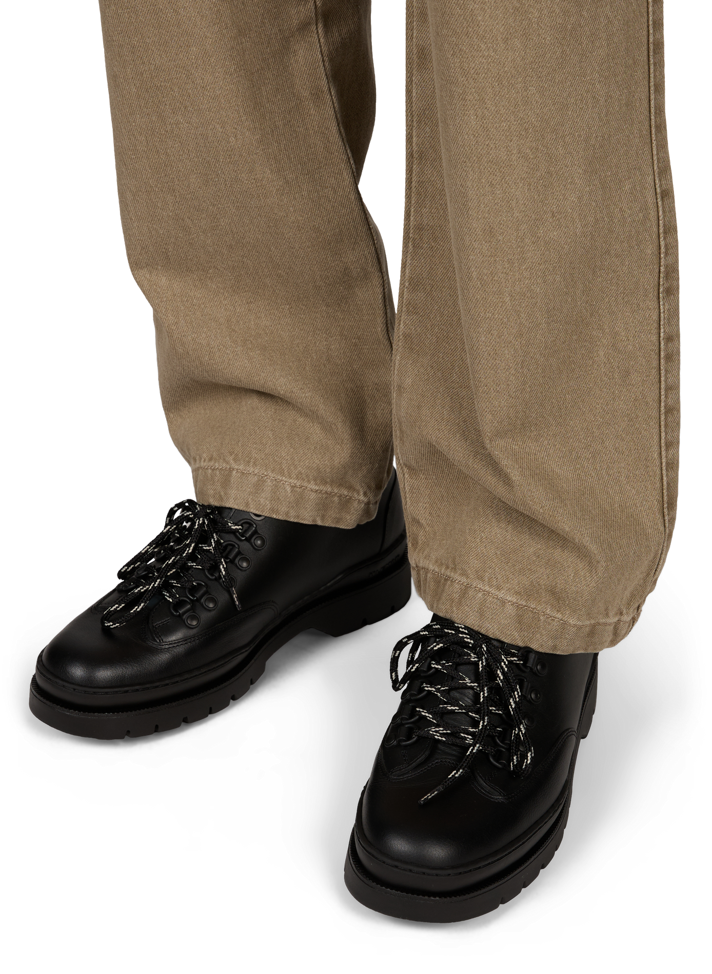 Leren veterschoenen KLEMAN Zwart