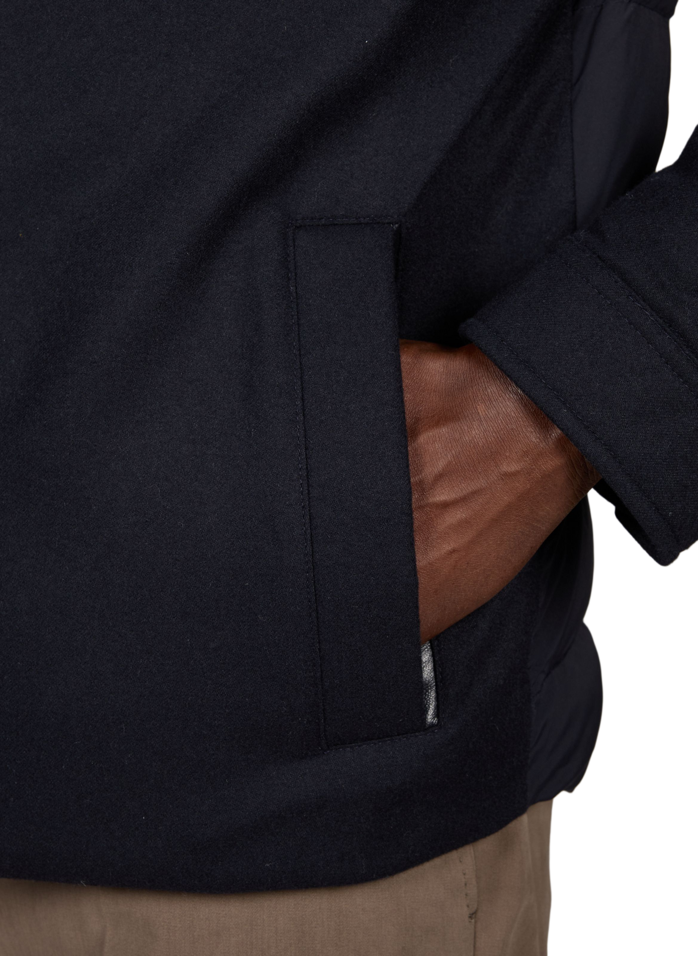 Blouson droit col montant CORNELIANI Bleu