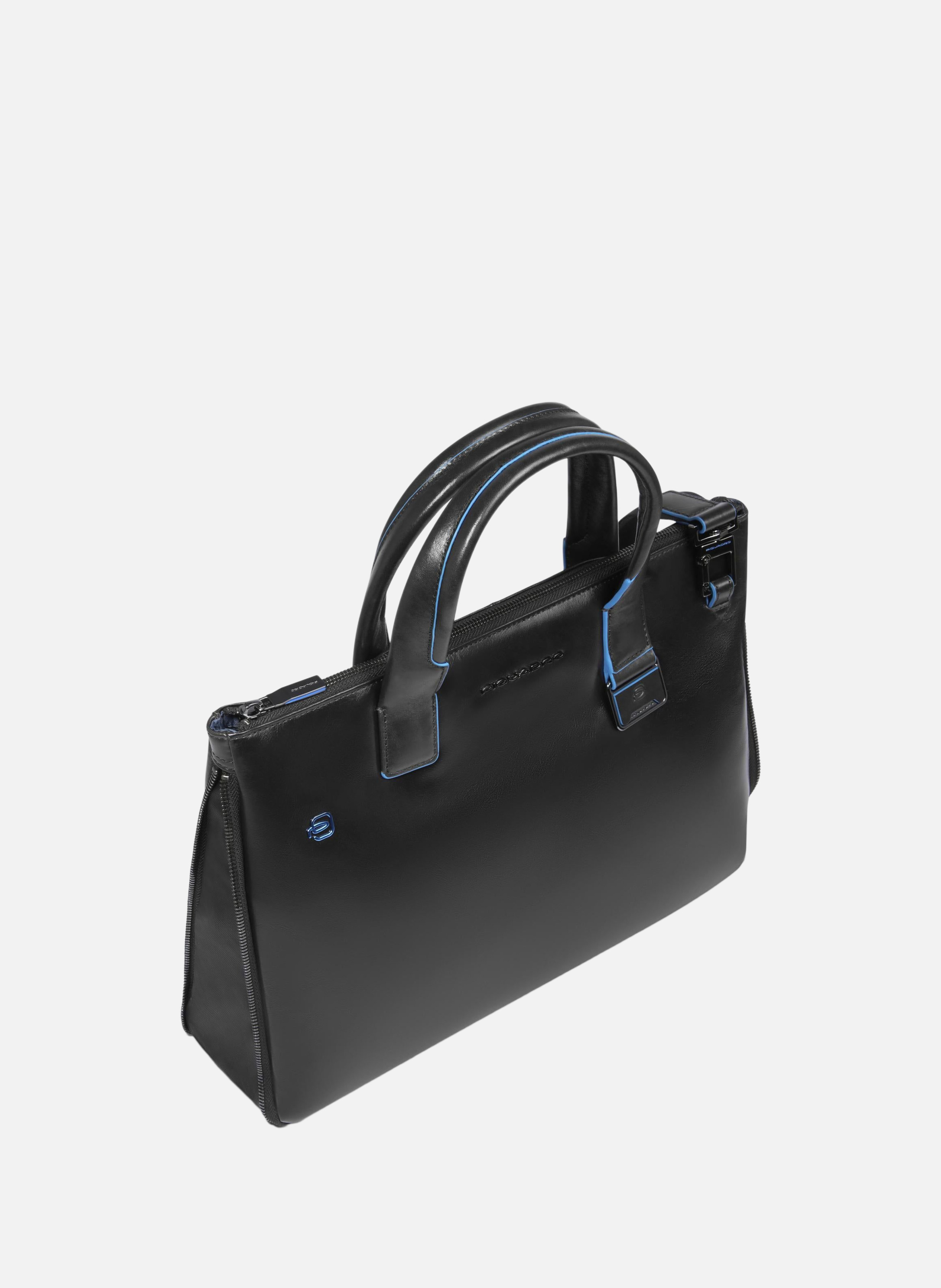 Sac à ordinateur mince 14" personnalisable PIQUADRO Noir
