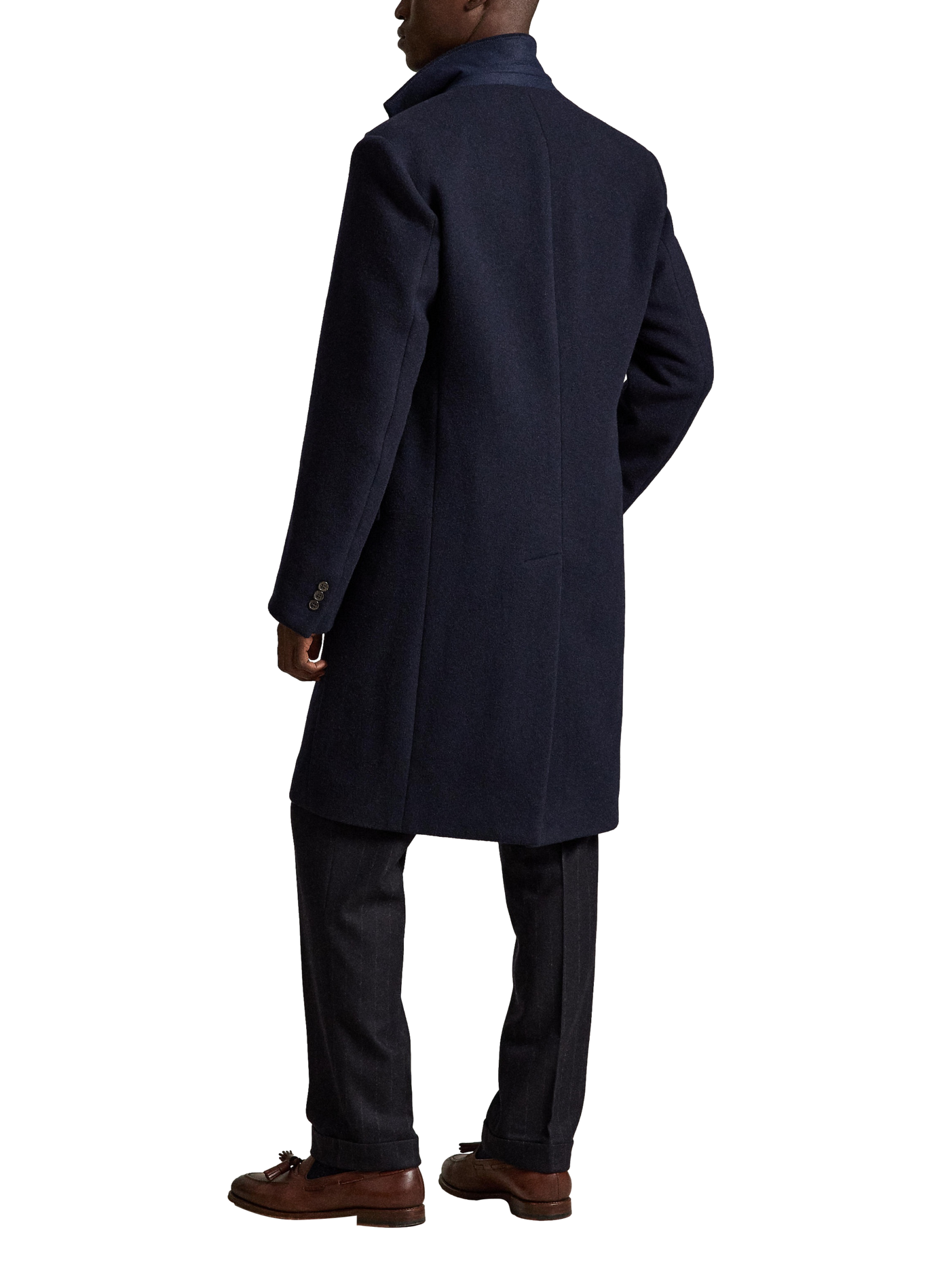 Manteau long en laine mélangée POLO RALPH LAUREN Bleu