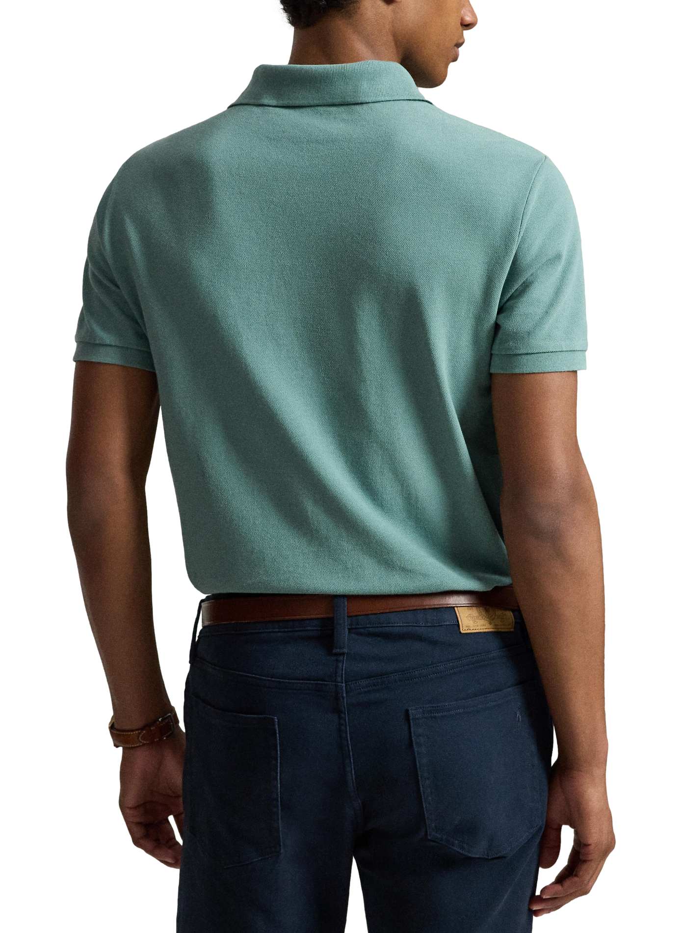 Polo droit en piqué de coton | Vert POLO RALPH LAUREN Homme