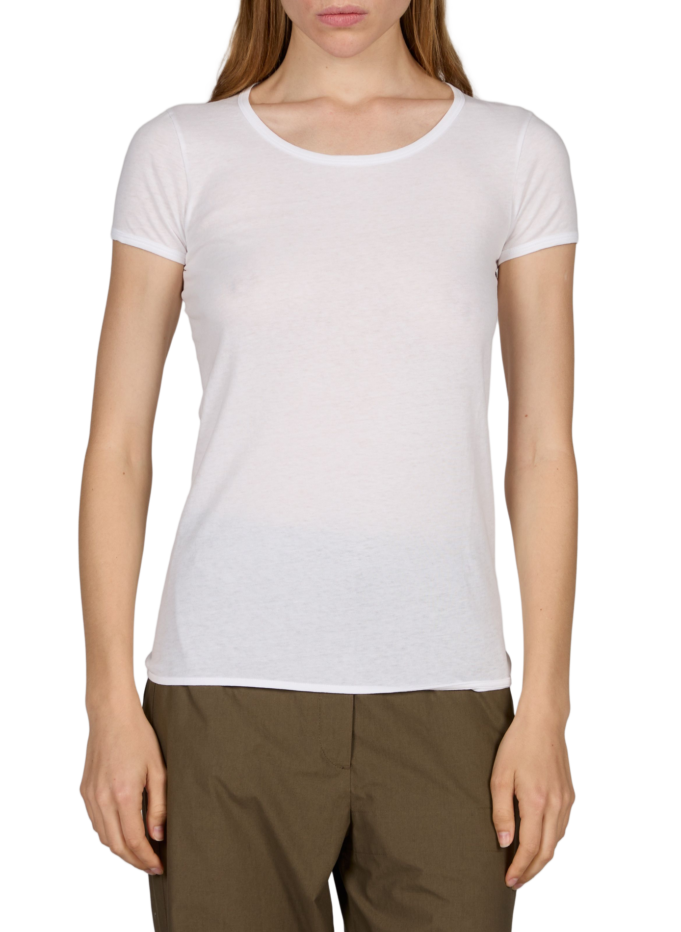T-shirt cintré Reid en coton CALVIN KLEIN COLLECTION Blanc