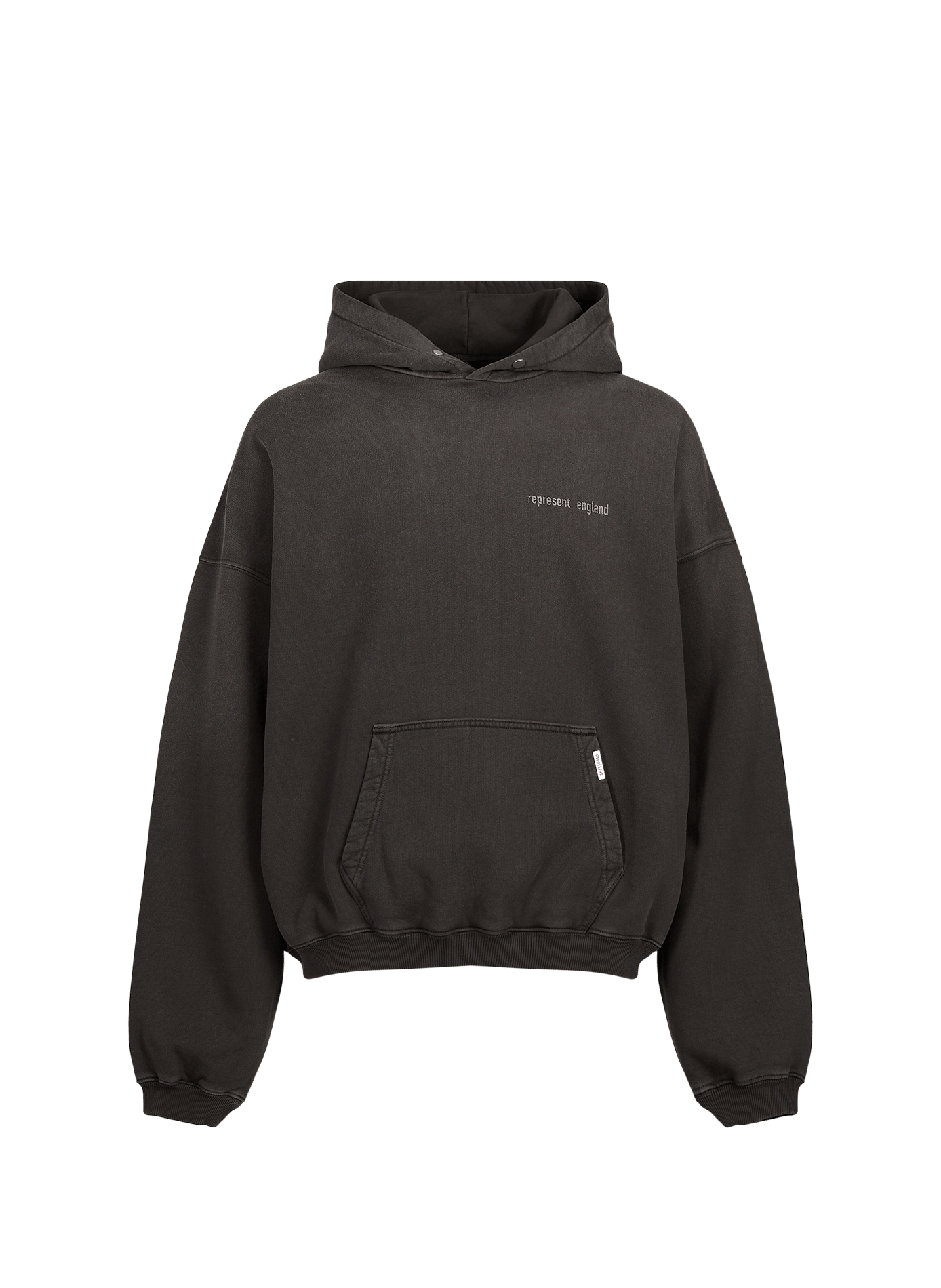 Oversized cotton hoodie REPRESENT Grey