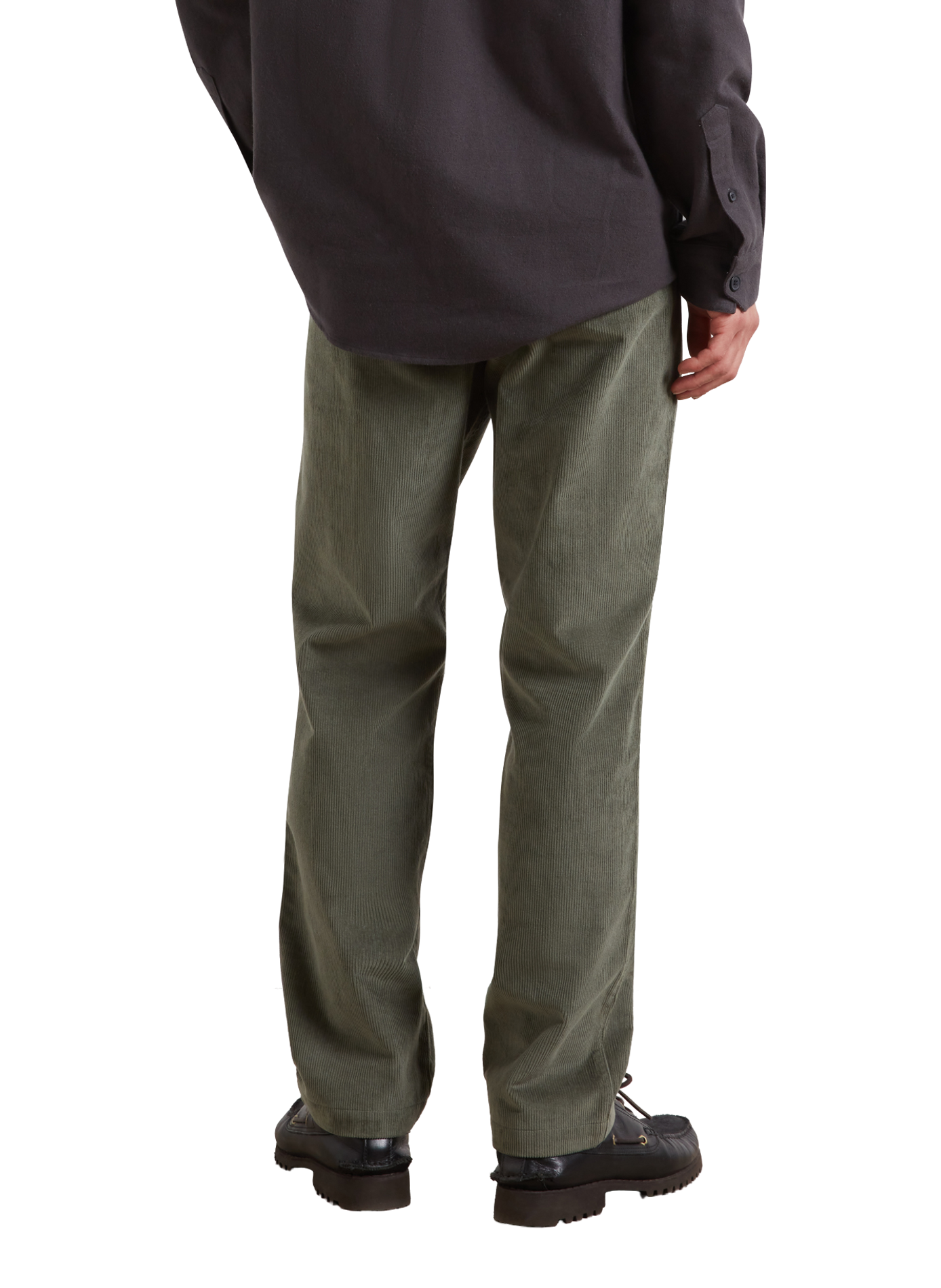 Straight corduroy cotton trousers FARAH Green