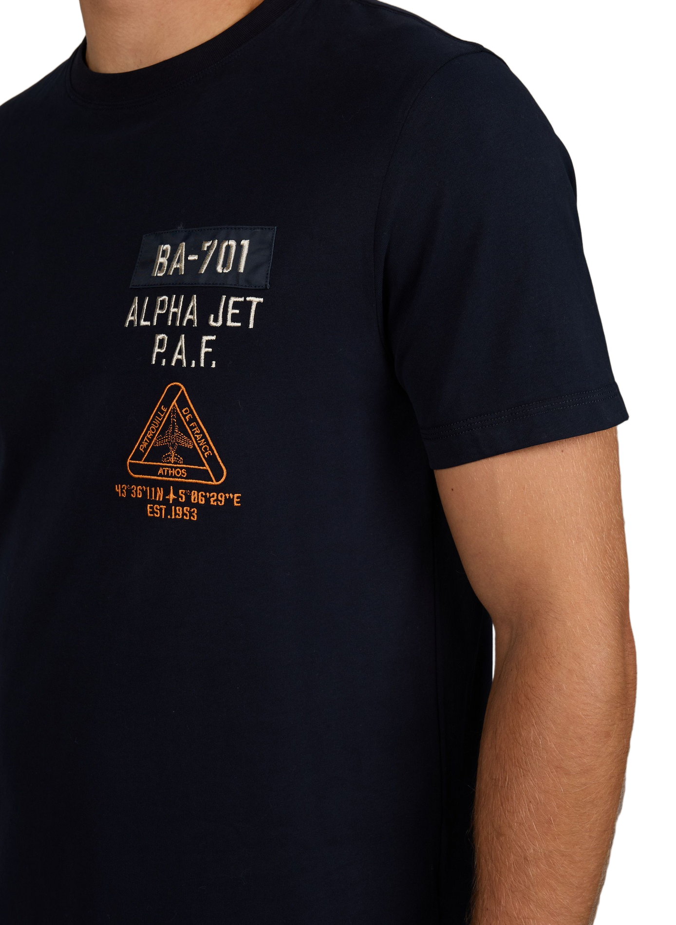 Pulse Olyh short-sleeved cotton T-shirt PATROUILLE DE FRANCE X REDSKINS Blue