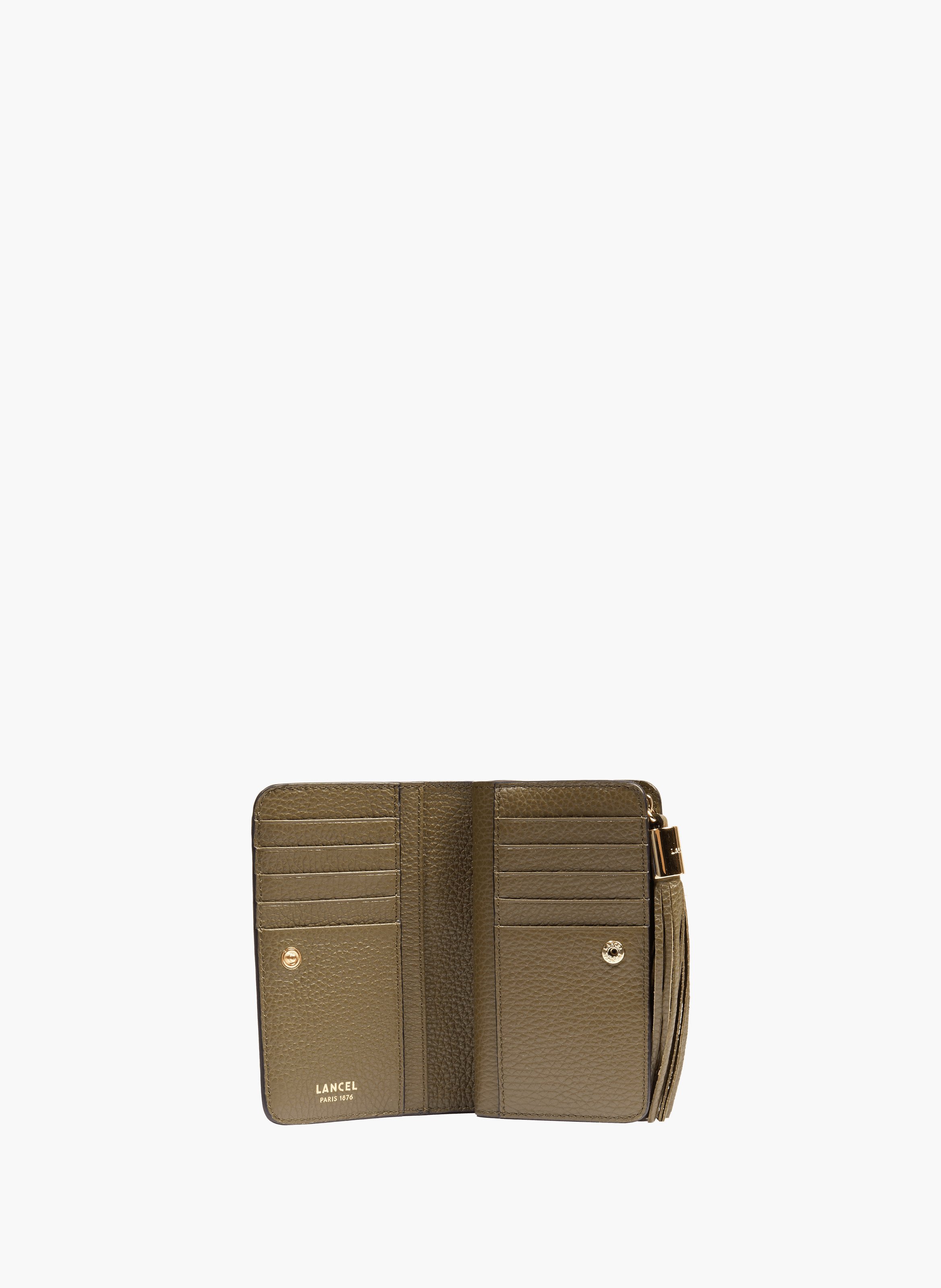 Lancel premier flirt - portefeuille rectangulaire à fermeture éclair - kaki foncé LANCEL Vert
