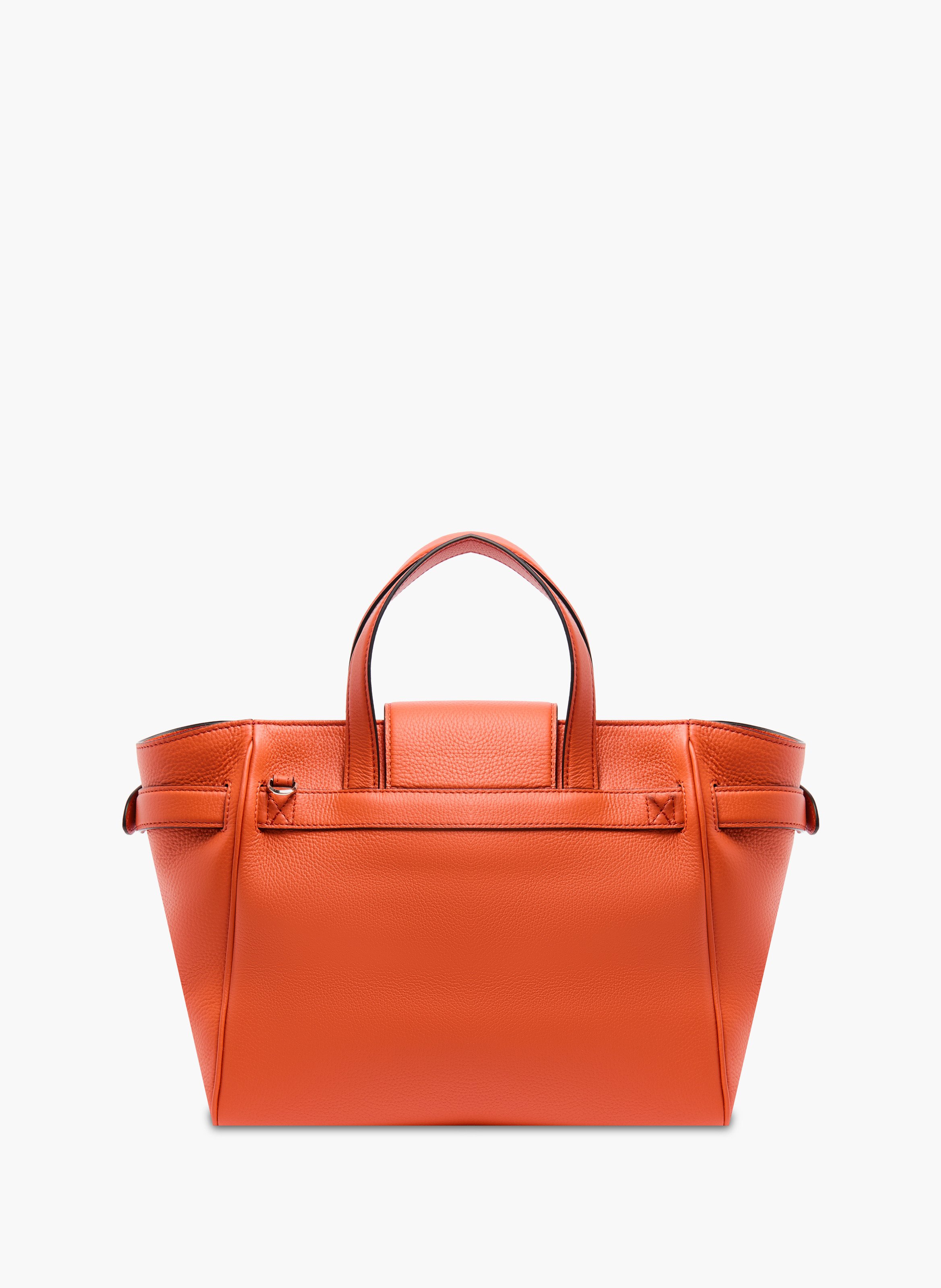 Sac carryall thea de lancel en cuir de vachette graine LANCEL Orange